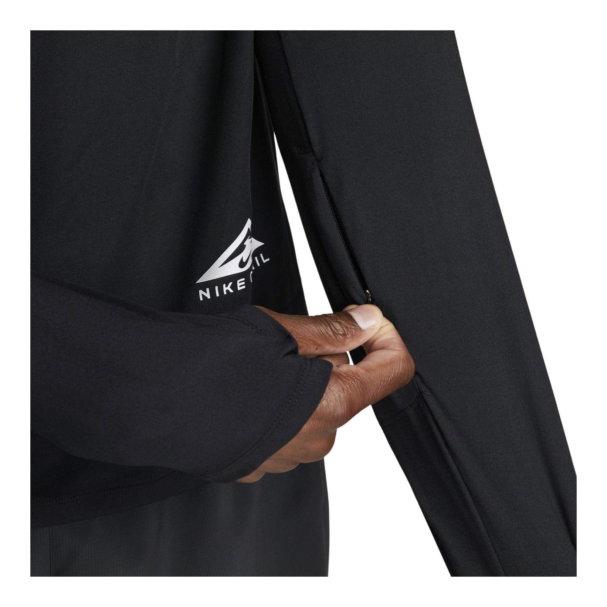 Nike Dri-Fit Trail Running 1/2-Zip Long-Sleeve Erkek Tişört