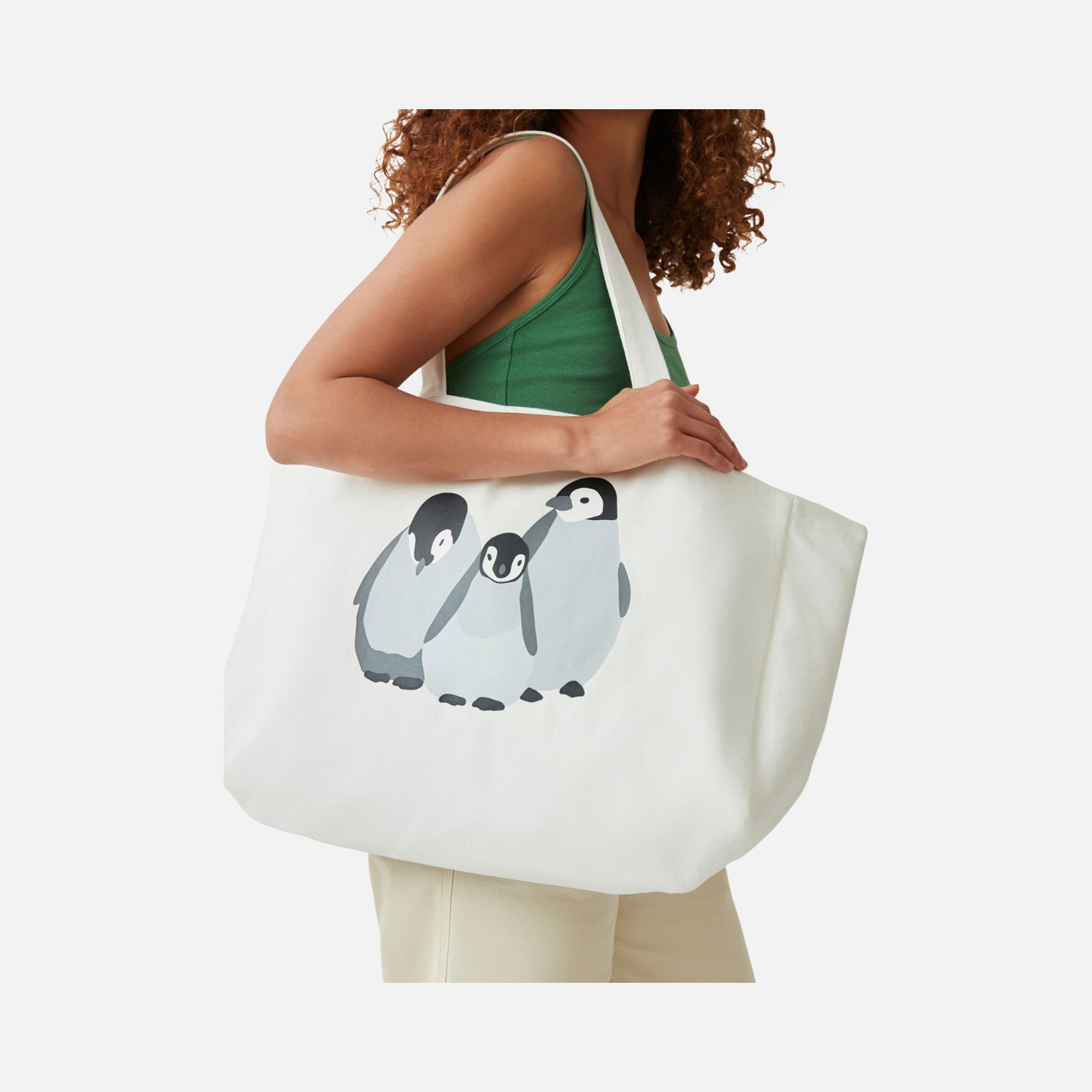 WWF Sportswear Yavru İmparator Penguen Printed Kadın El Çantası