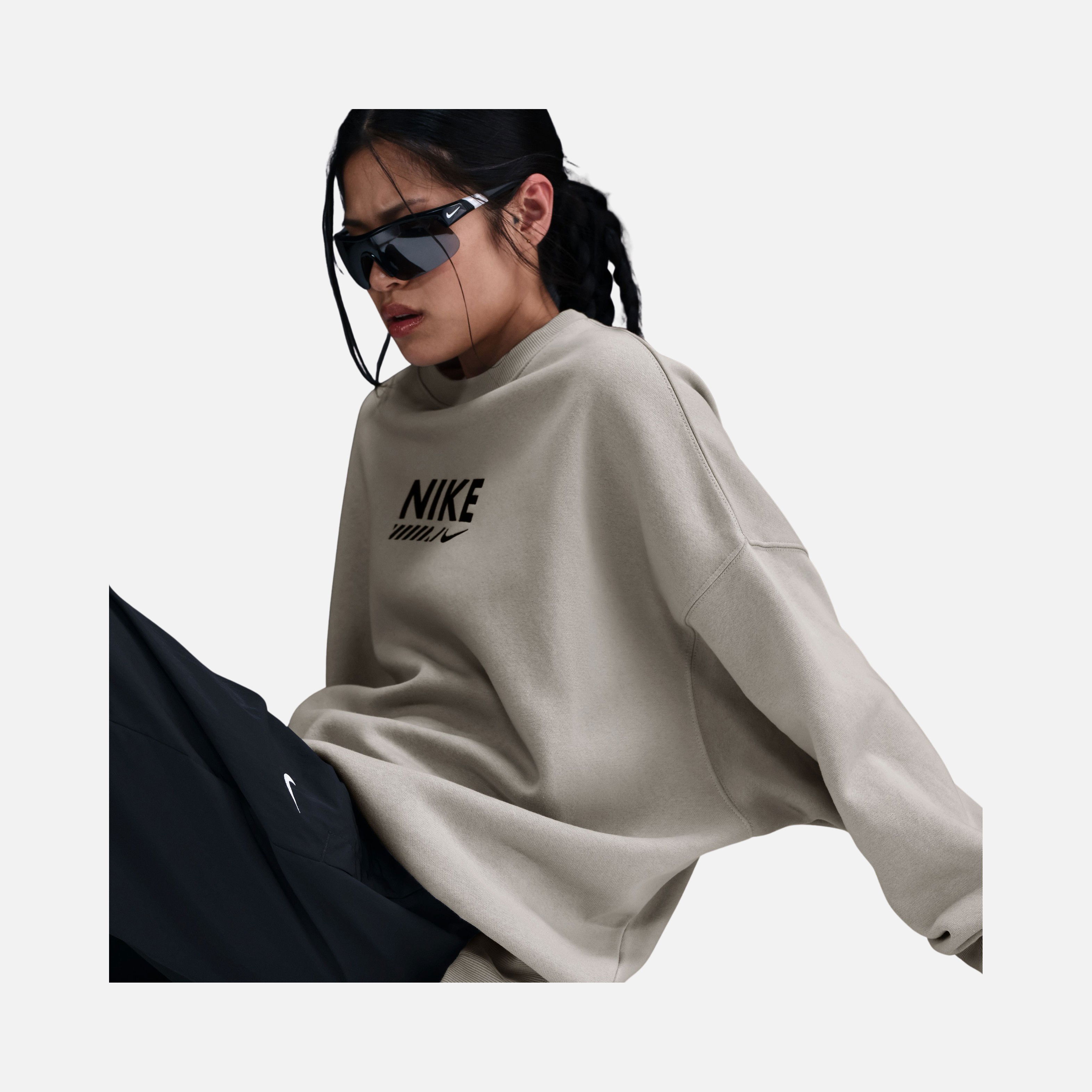 Nike Sportswear Gel Oversized Fleece Crew-Neck Kadın Sweatshirt