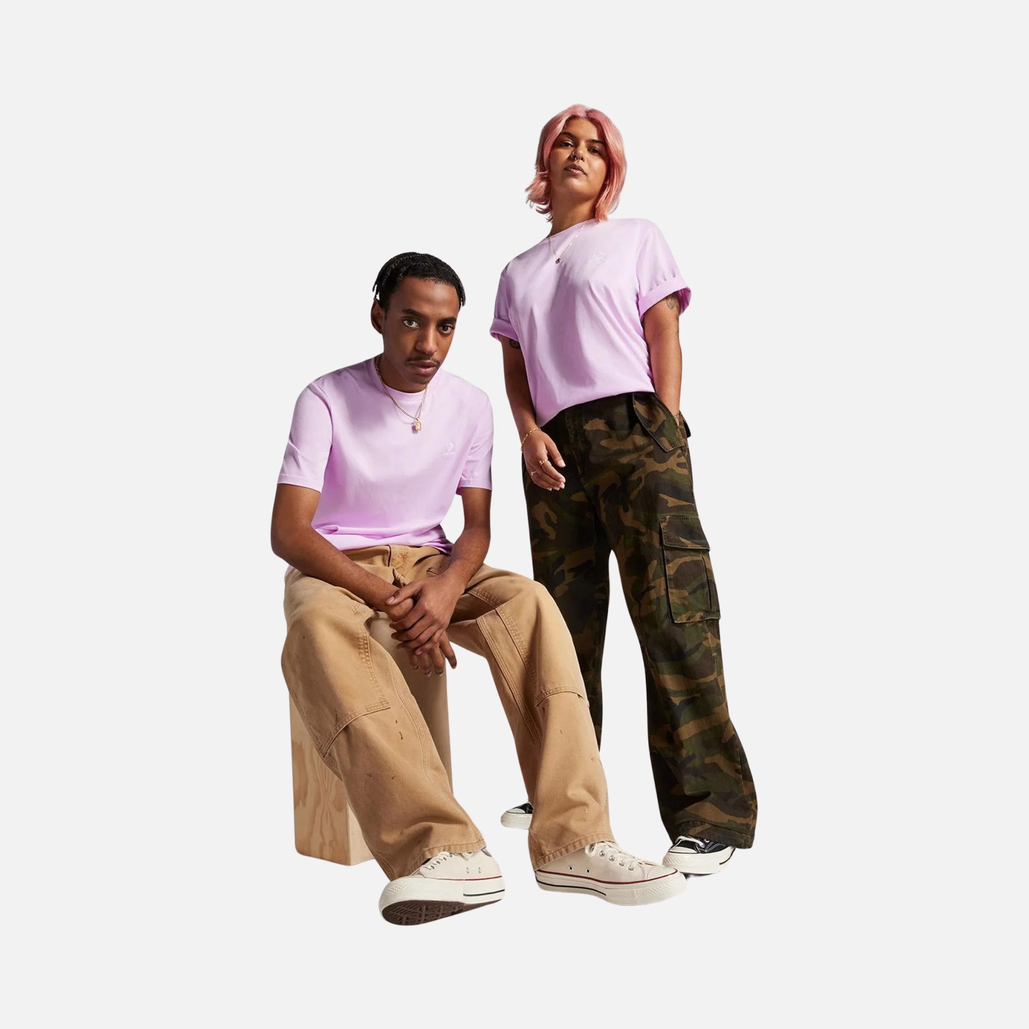 Converse Go To Embroidered Star Chevron Standard Fit Short-Sleeve Unisex Tişört