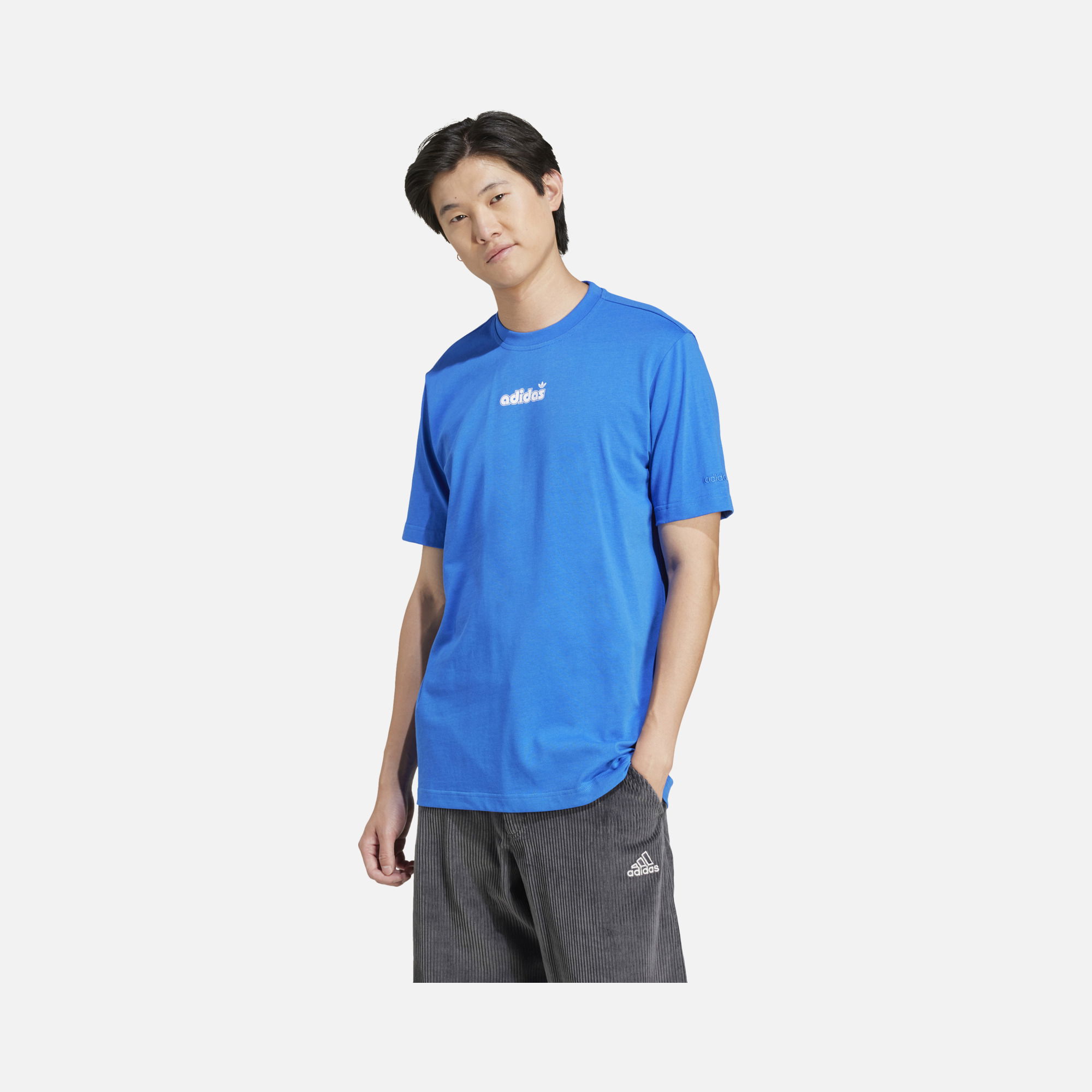 adidas Originals Retro Linear Trefoil Logo Grafix Short-Sleeve Erkek Tişört