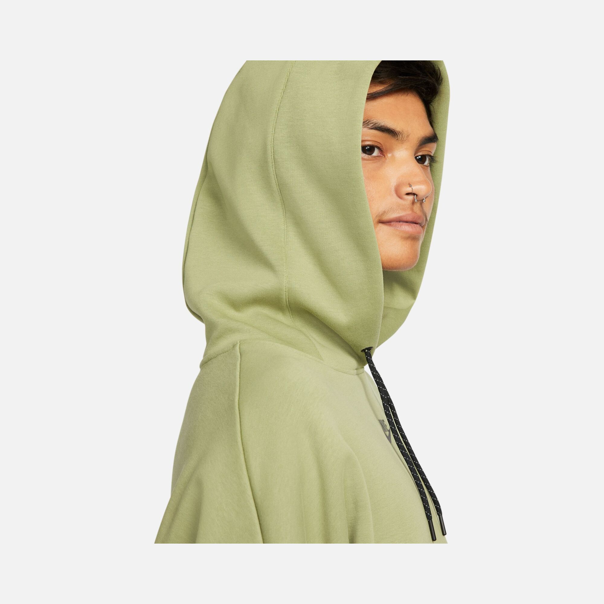 Nike Sportswear Tech Fleece Over-Oversized Crop Pullover Hoodie Kadın Sweatshirt