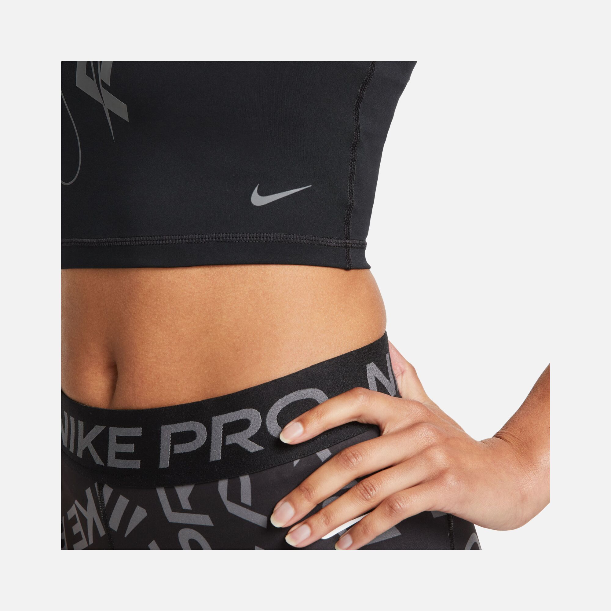 Nike Pro Dri-Fit Crop Graphics Training Kadın Atlet