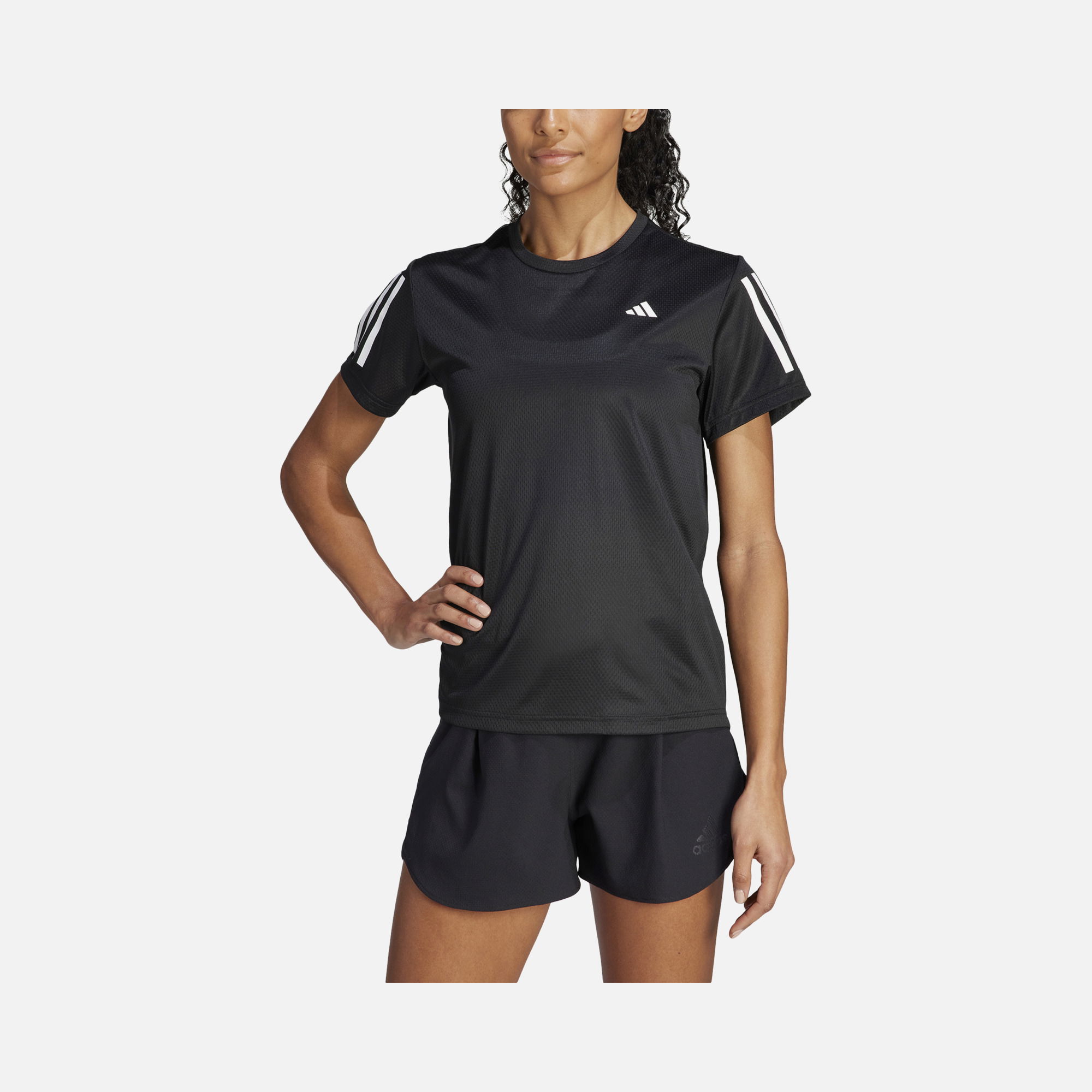 adidas Aeroready Own The 3-Stripes Running Short-Sleeve Kadın Tişört