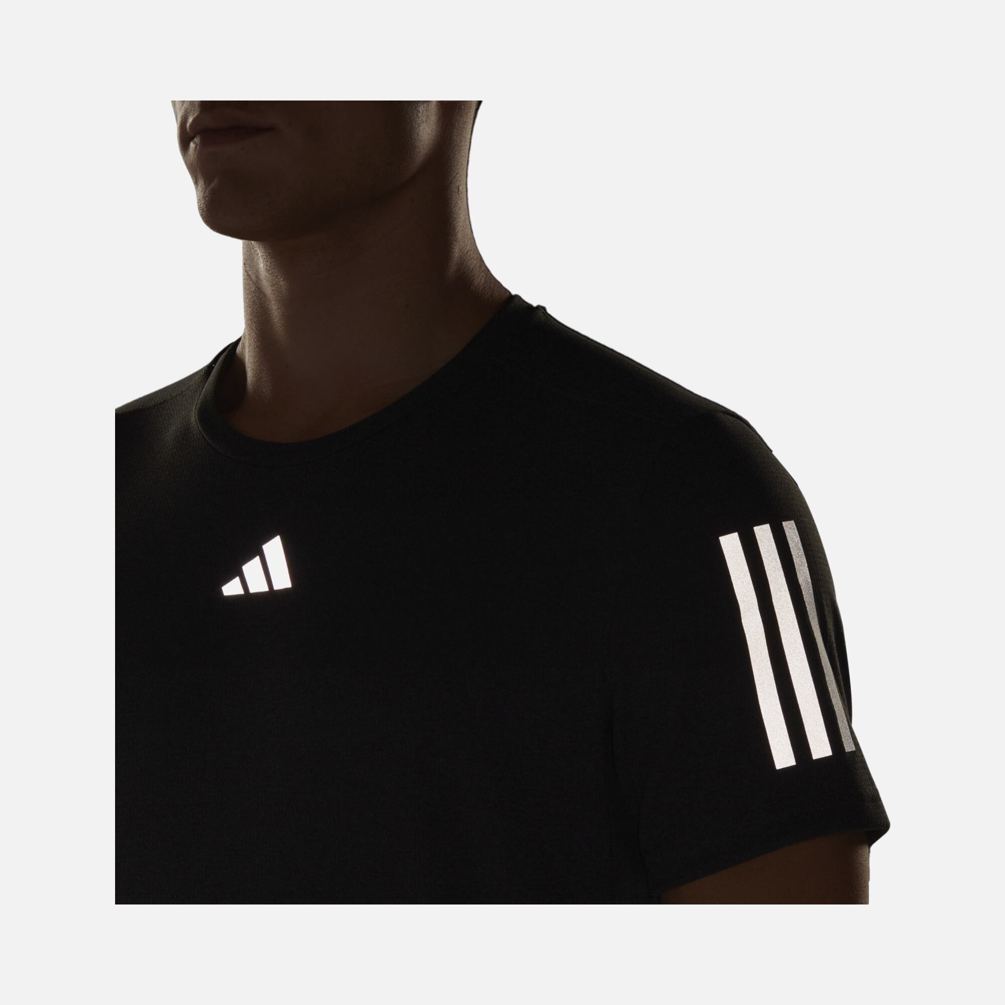 adidas Aeroready Own the Run Heather Running Short-Sleeve Erkek Tişört