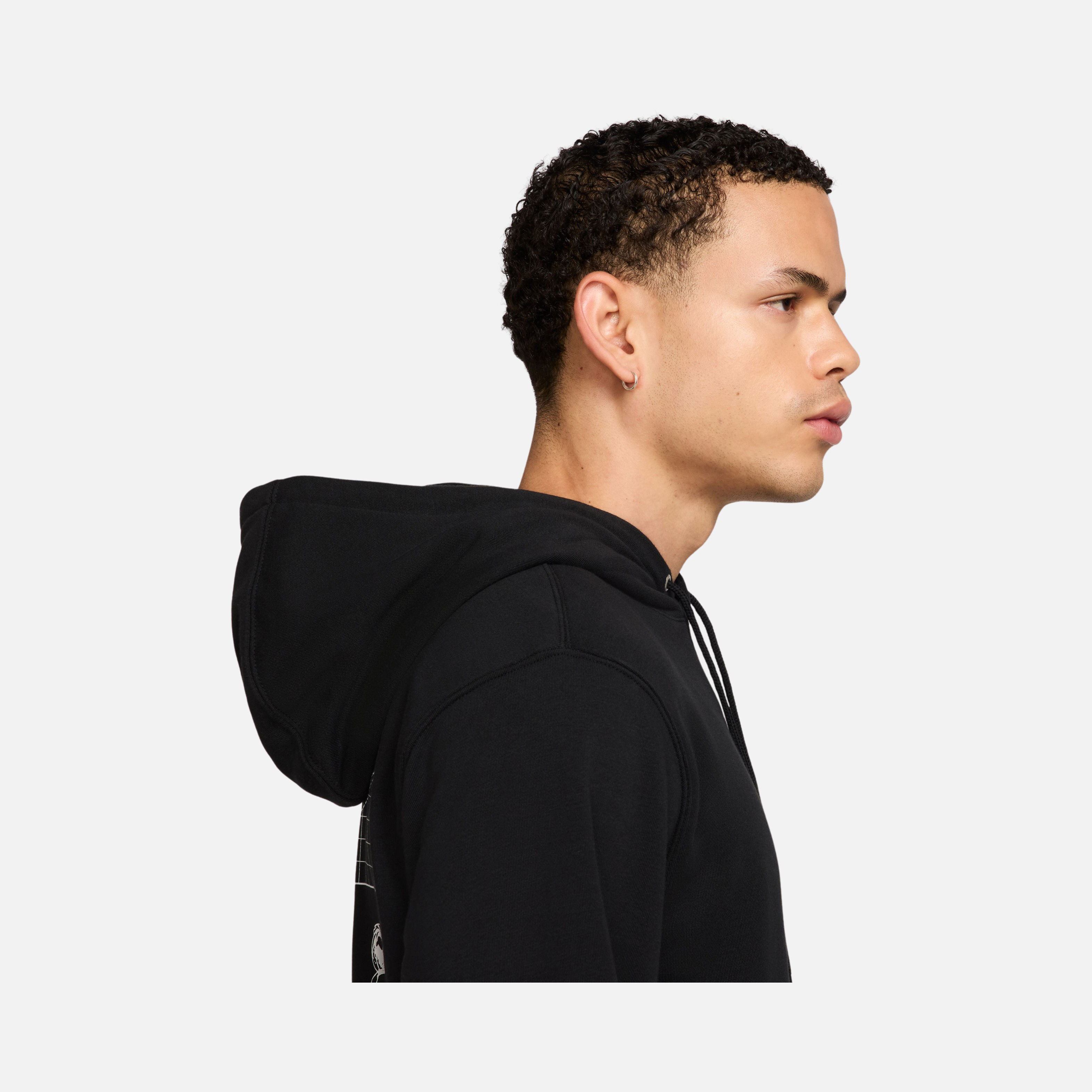 Nike Sportswear Club ''Moon Graphics'' French Terry Pullover Hooded Erkek Sweatshirt