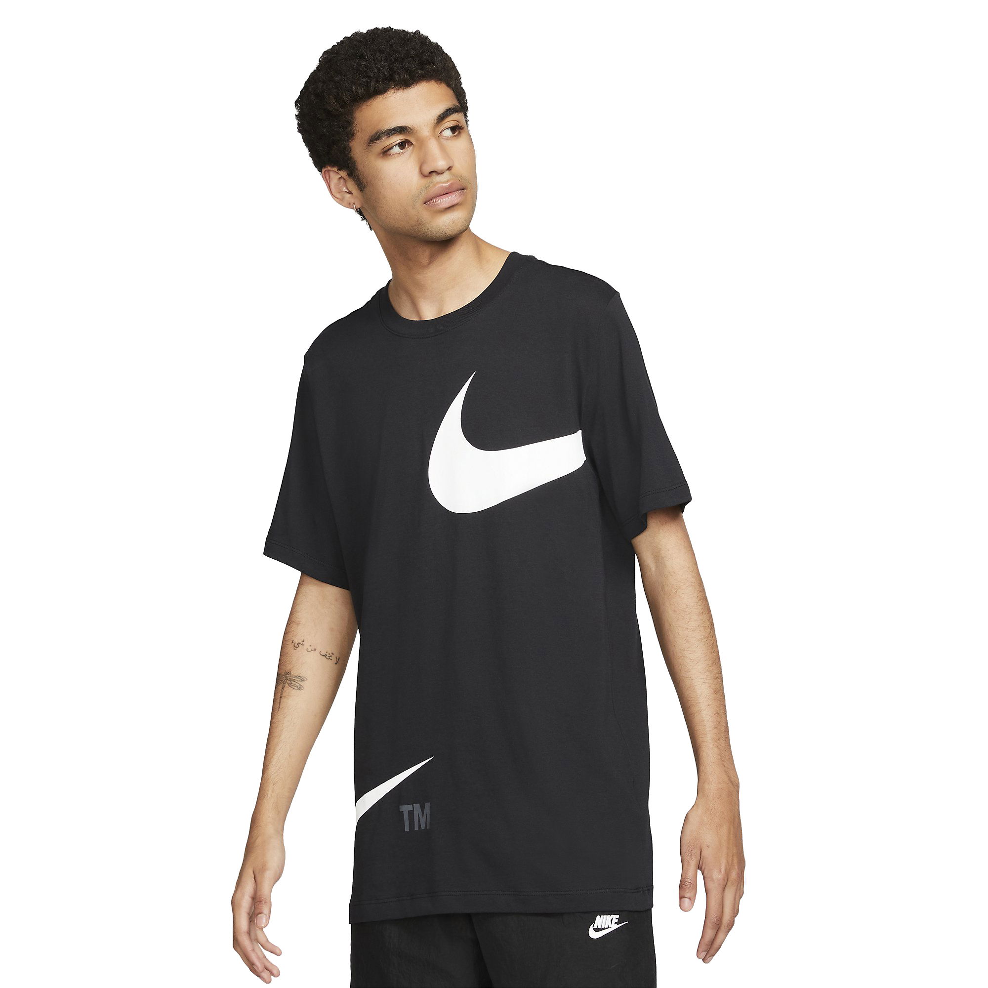 Nike Sportswear Swoosh Pullover Semi-Brushed-Back Short-Sleeve Erkek Tişört