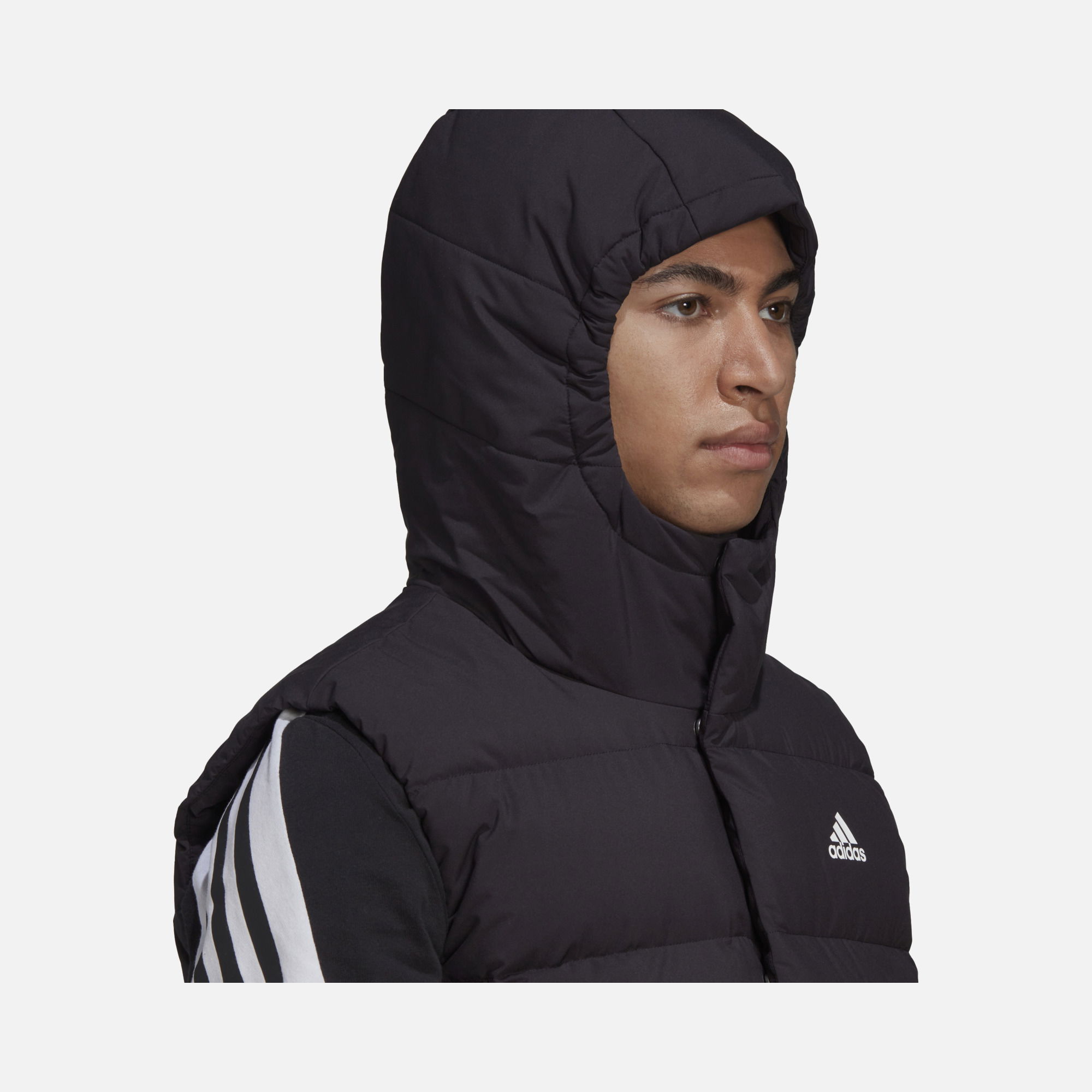 adidas Sportswear Helionic Down Full-Zip Hoodie Erkek Yelek