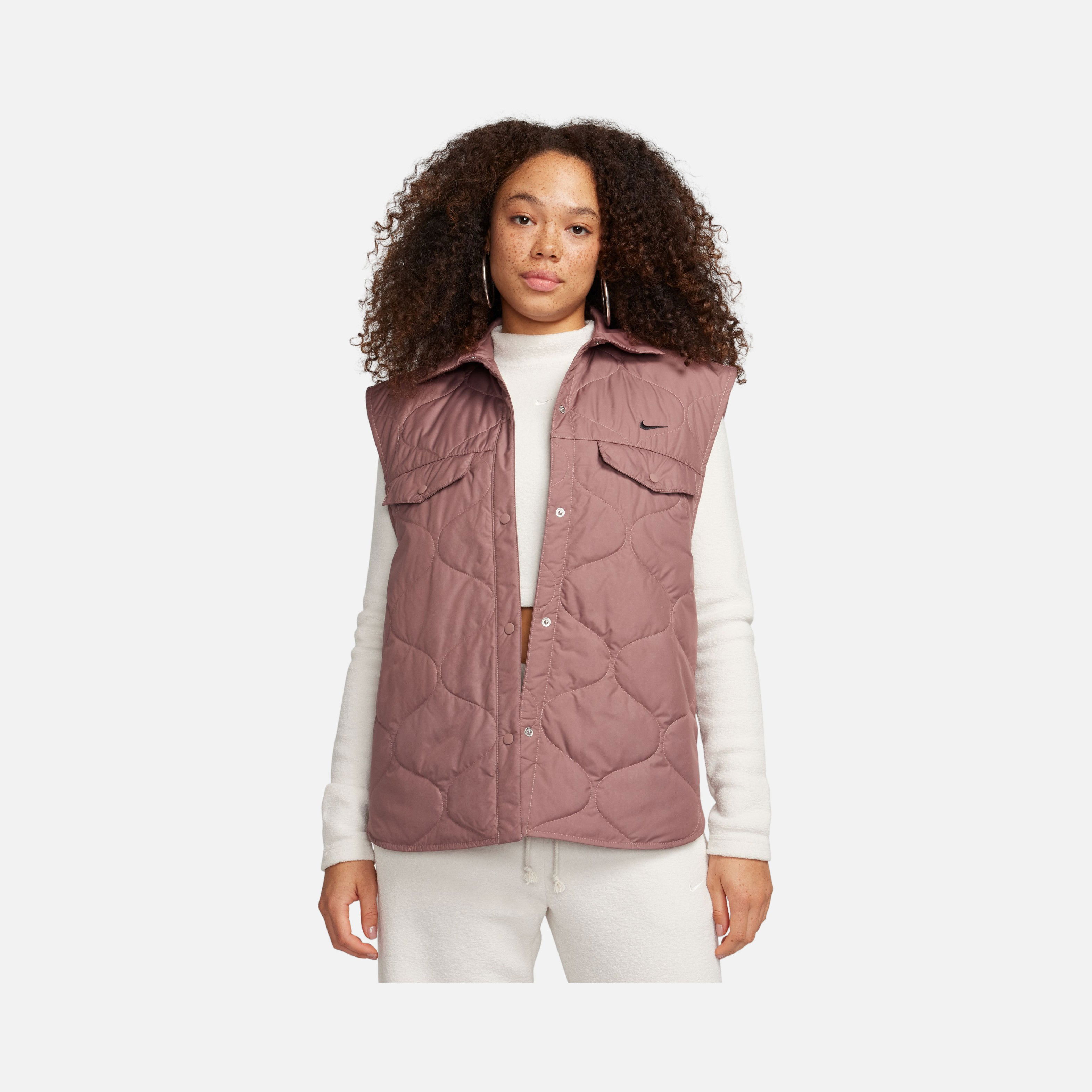 Nike Sportswear Essential Quilting Fabric Full-Snap Kadın Yelek