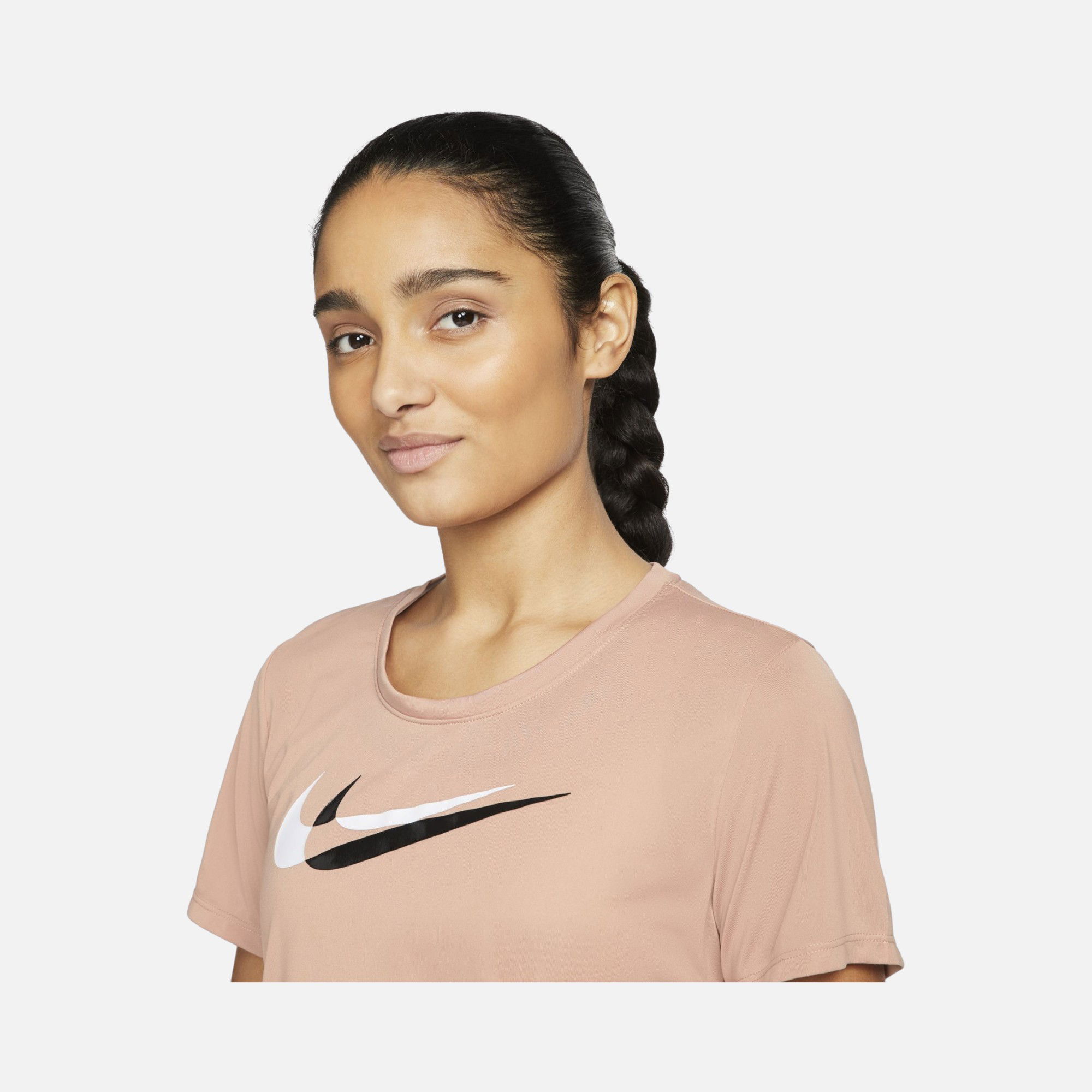 Nike Dri-Fit Swoosh Running Short-Sleeve Kadın Tişört