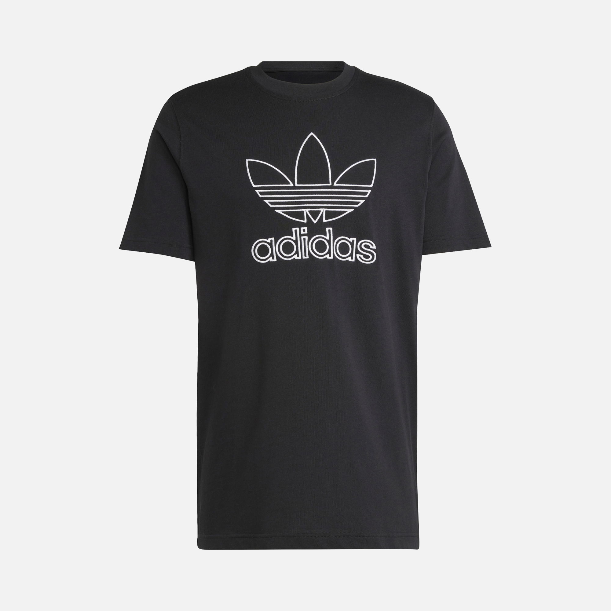 adidas Originals Adicolor Outline Trefoil Distressed Look Special Fabric Short-Sleeve Erkek Tişört