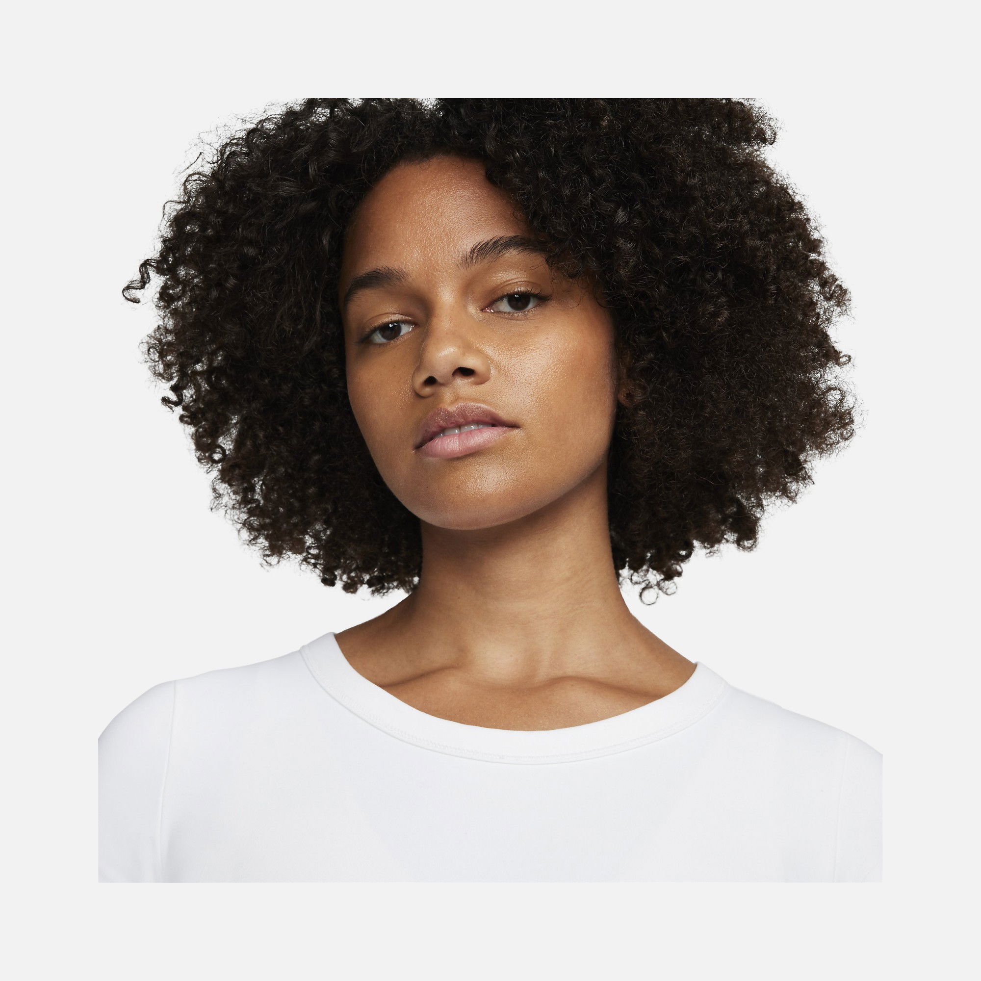 Nike One Fitted Dri-Fit Cropped Training Short-Sleeve Kadın Tişört