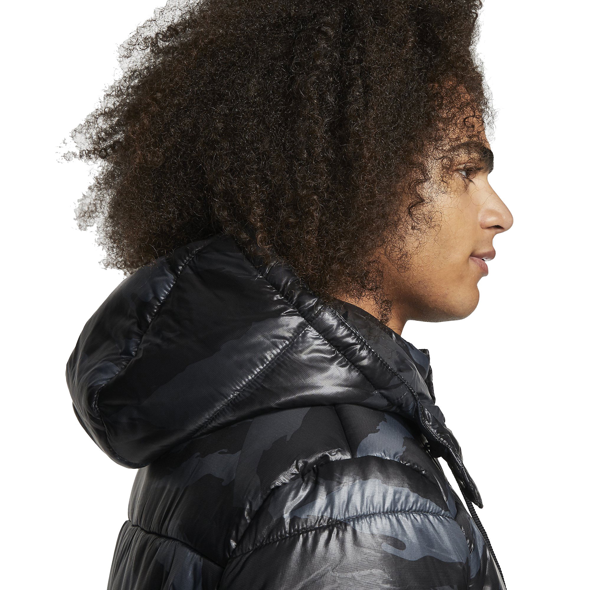 Nike Jordan Jumpman Air Camouflage Puffer Hoodie Erkek Mont