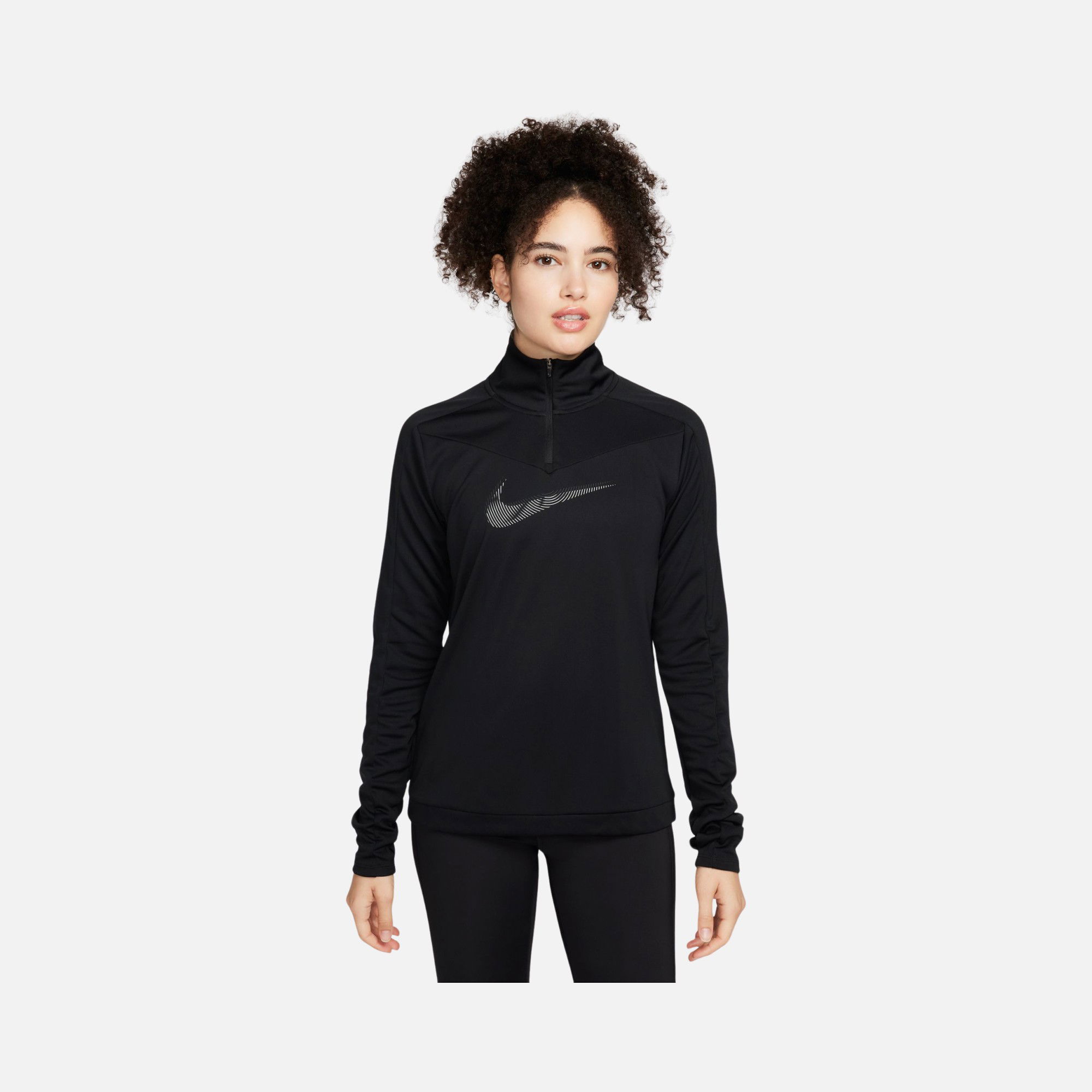 Nike Dri-Fit Swoosh 1/4-Zip Pacer Running Long-Sleeve Kadın Tişört