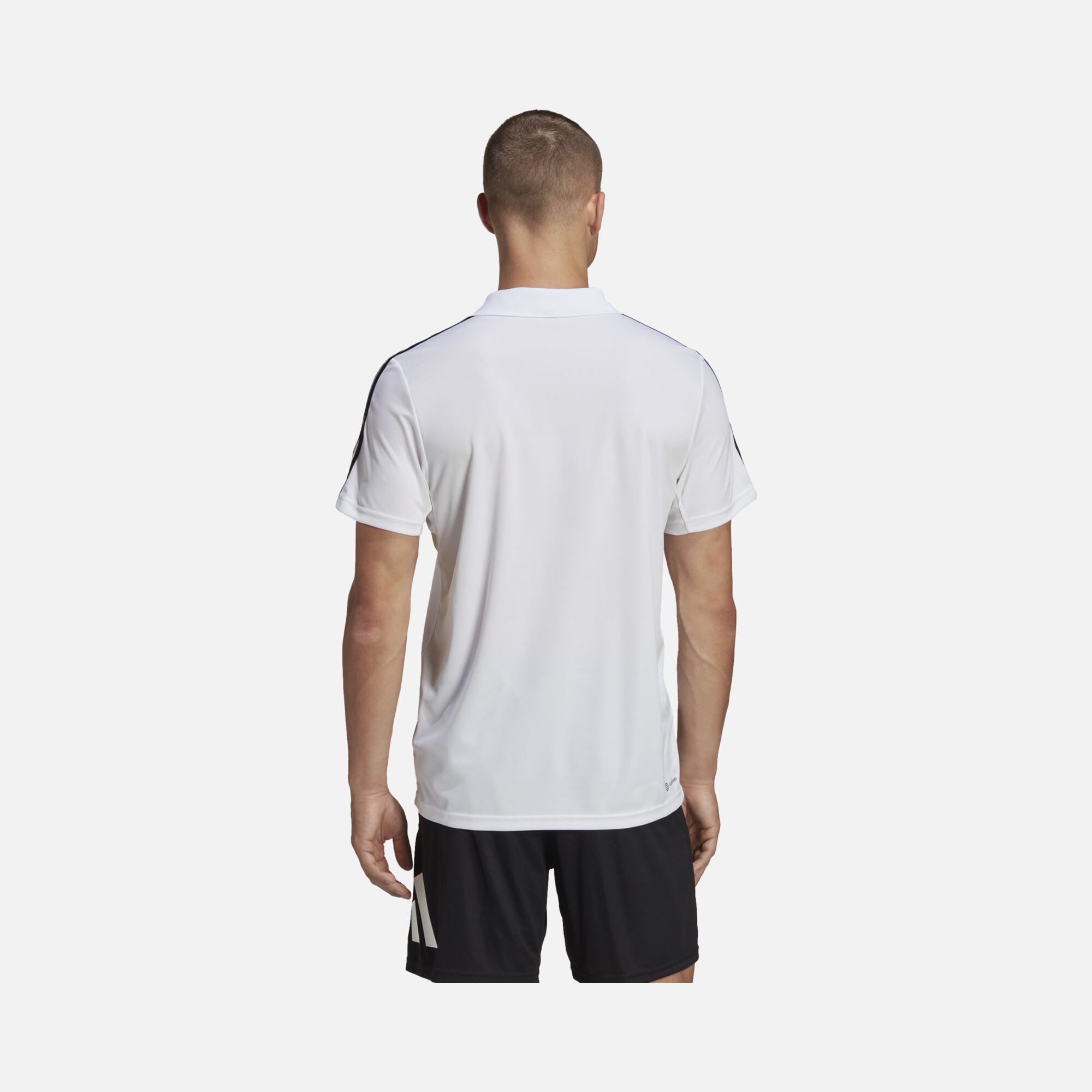 adidas Train Essentials Piqué 3-Stripes Training Polo Short-Sleeve Erkek Tişört