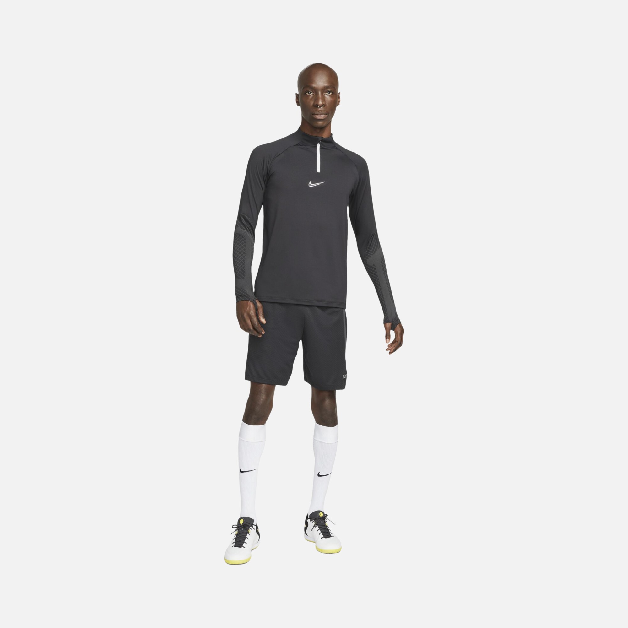 Nike Dri-Fit Strike Football Drill Training Half-Zip Long-Sleeve Erkek Tişört