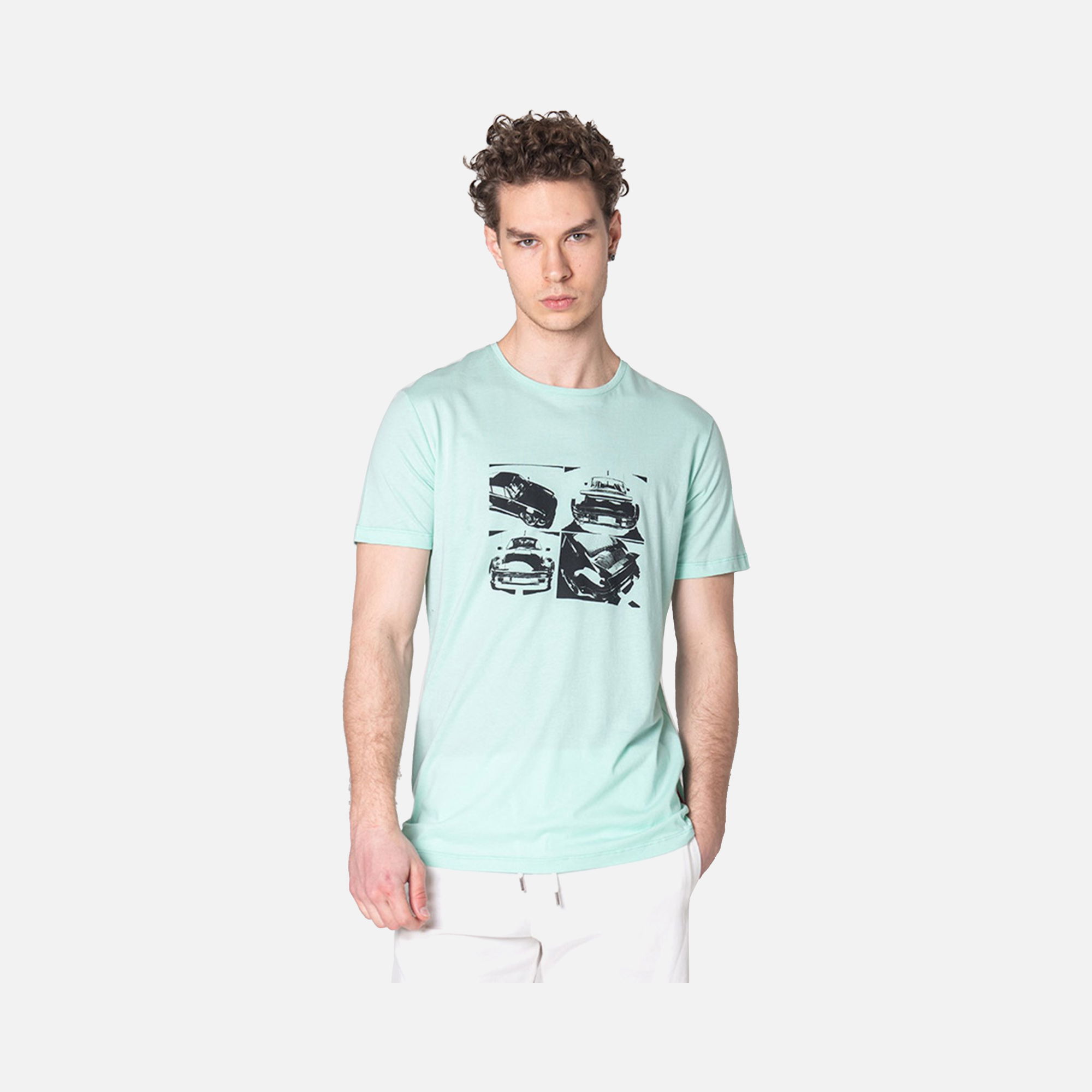 John Frank Cool Car Short-Sleeve Erkek Tişört