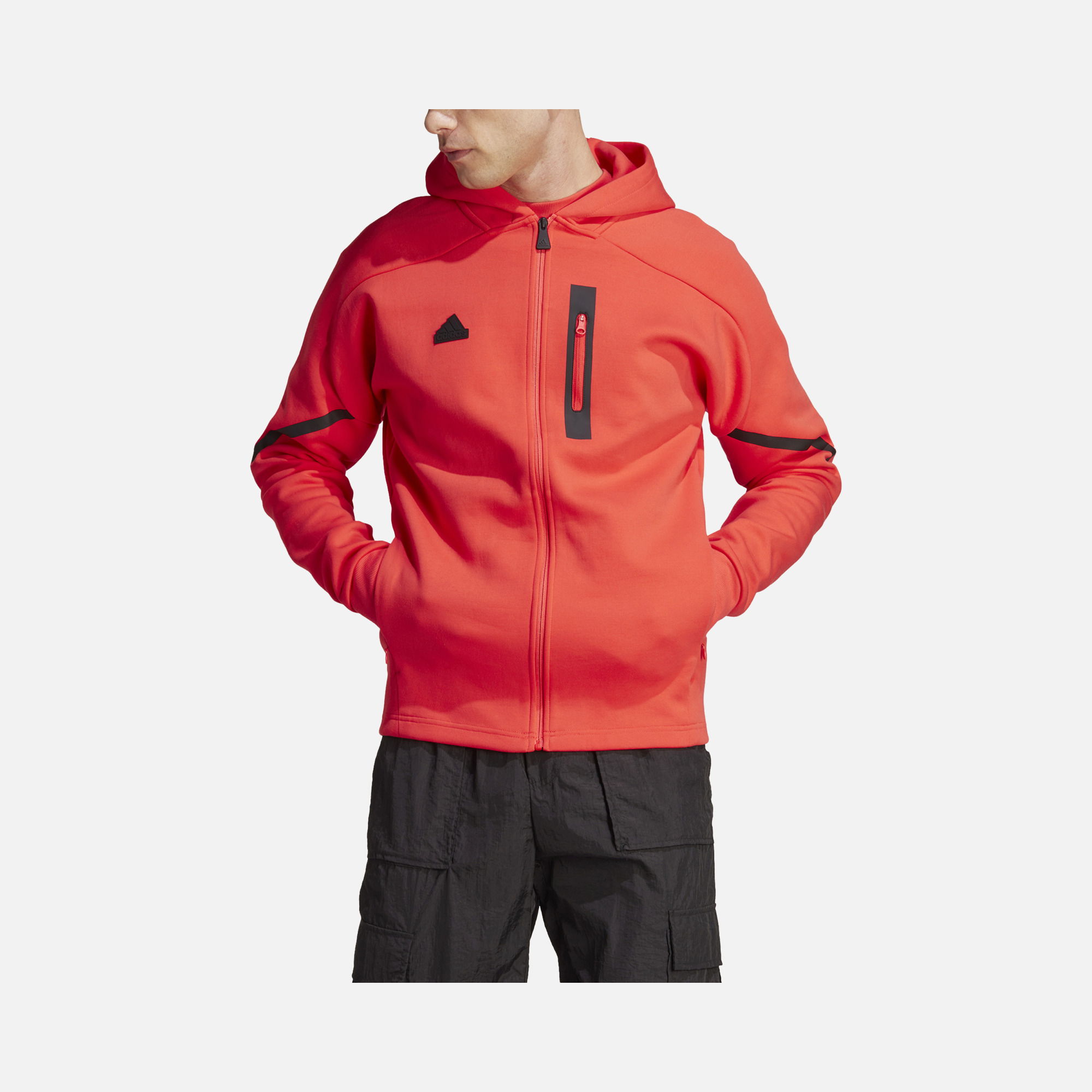 adidas Designed for Gameday Full-Zip Hoodie Training Erkek Sweatshirt