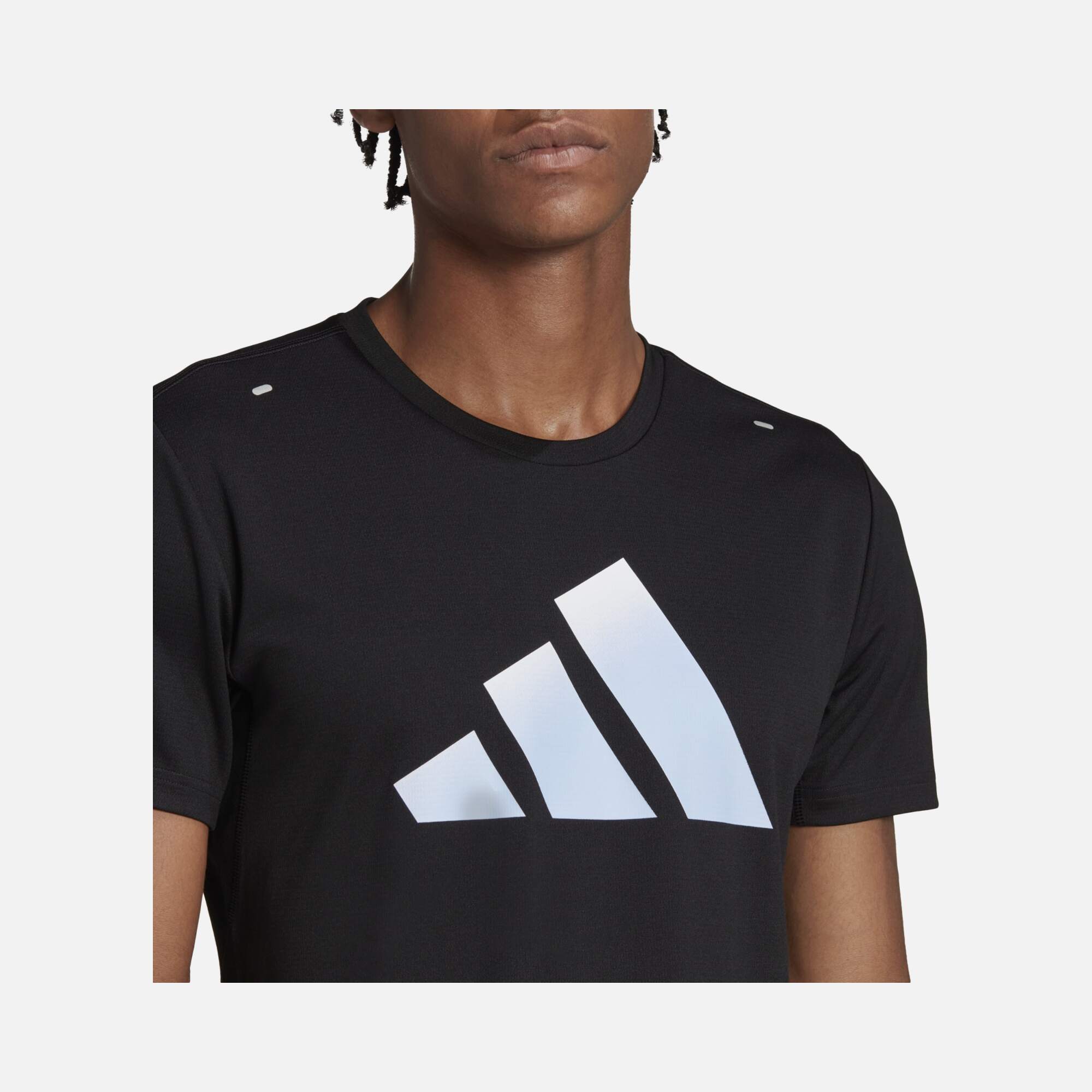 adidas Run Icons 3 Bar Logo Short-Sleeve Erkek Tişört