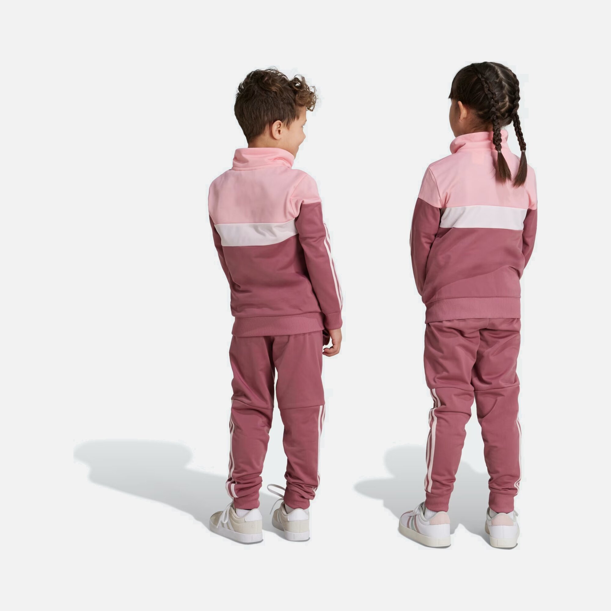 adidas Sportswear Tiberio 3-Stripes Colorblock Shiny Çocuk Eşofman Takımı