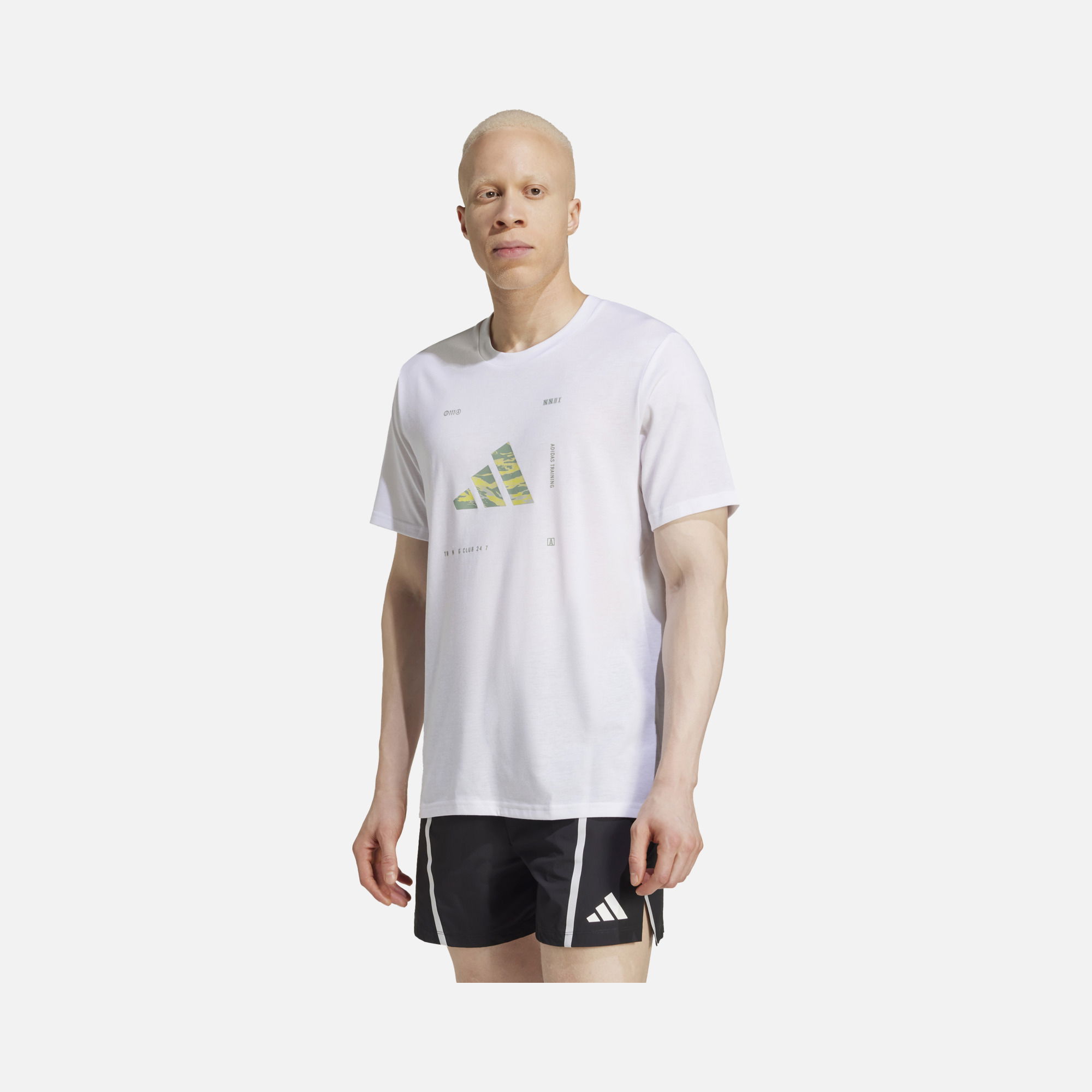 adidas Climacool Camouflage Printed Performance Logo Graphic Training Short-Sleeve Erkek Tişört