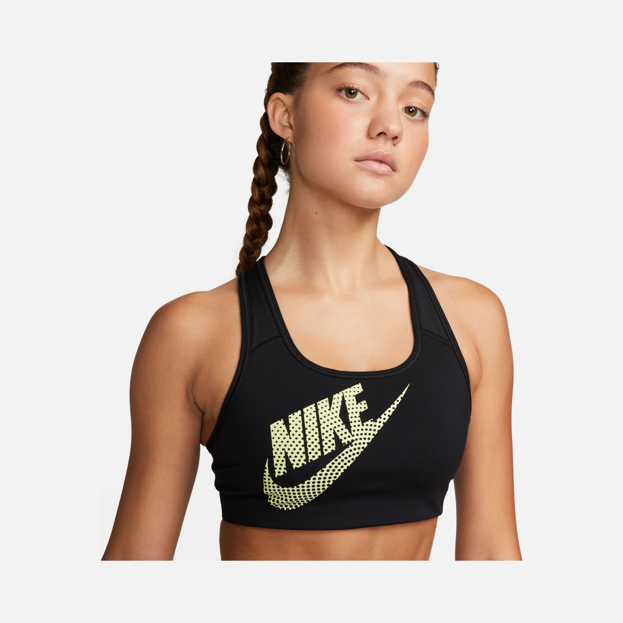 Nike Dri-Fit Swoosh Medium-Support Non-Padded Dance Training Kadın Bra