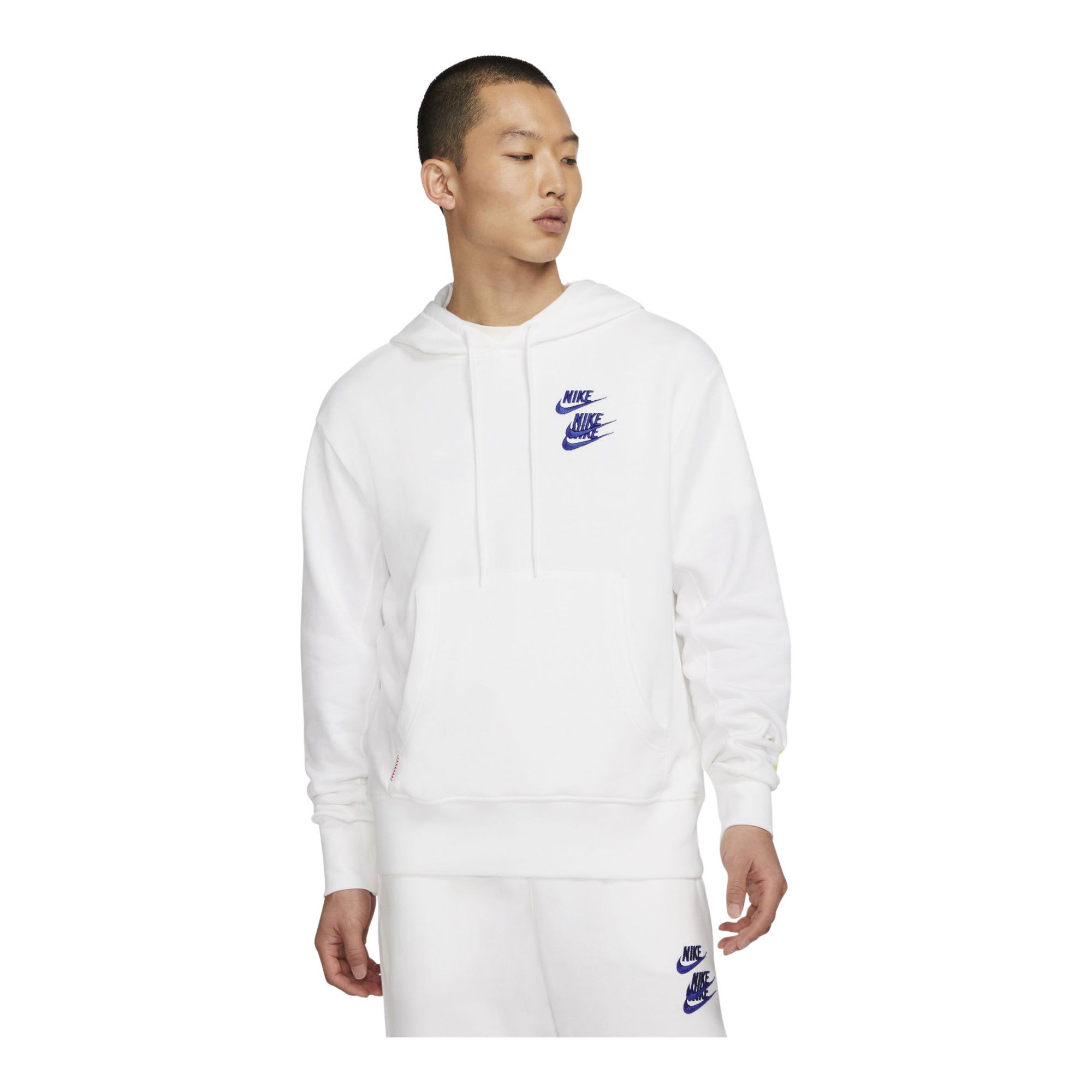 Nike Sportswear Pullover French Terry World Tour Hoodie Erkek Sweatshirt