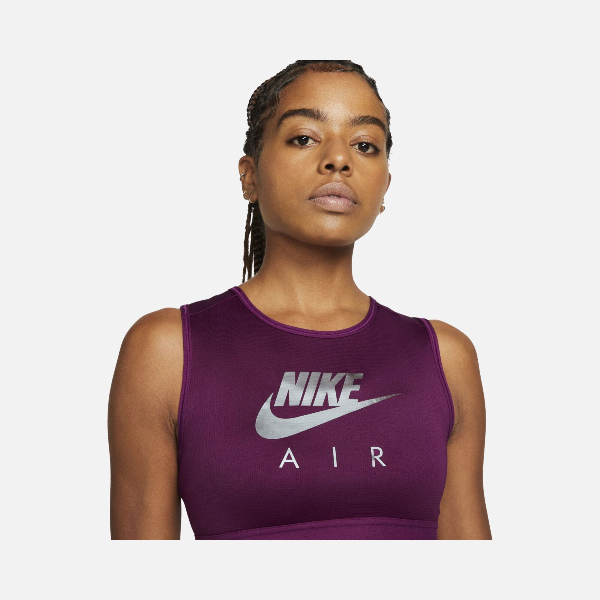 Nike Air Dri-Fit Swoosh Medium-Support High-Neck Sports Training Kadın Bra