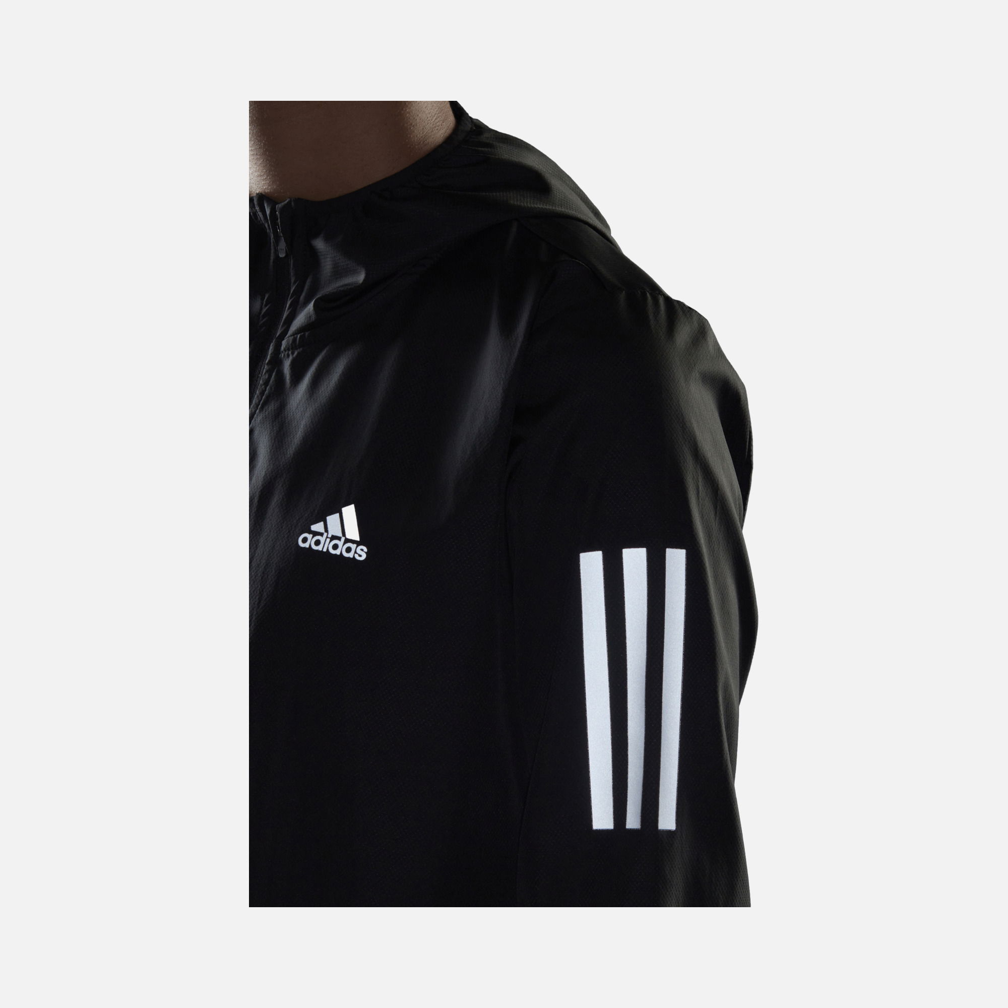 adidas Own the Run 3-Stripes Hooded Running Windbreaker Kadın Ceket