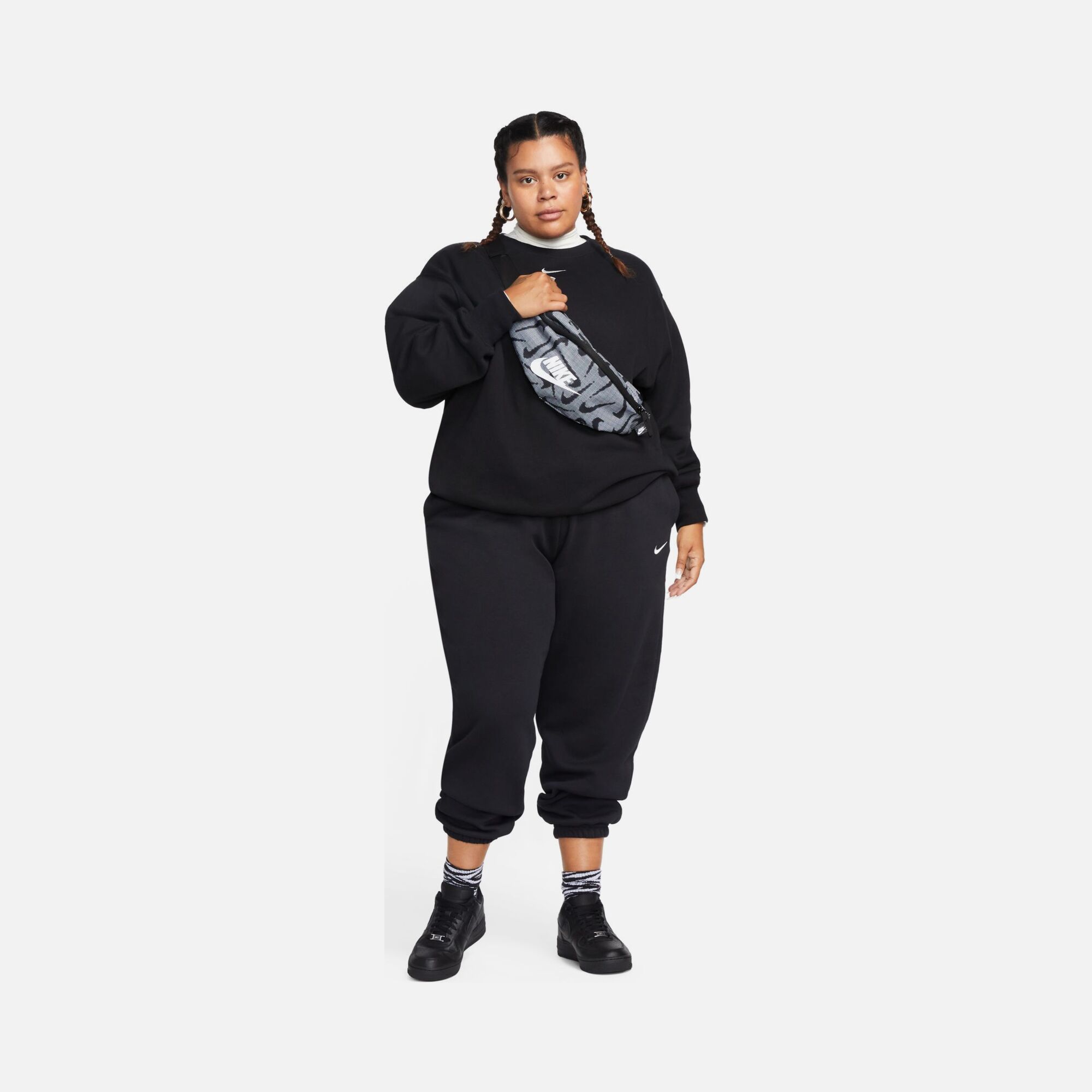 Nike Sportswear Phoenix Fleece High-Waisted Oversized (Plus Size) Kadın Eşofman Altı