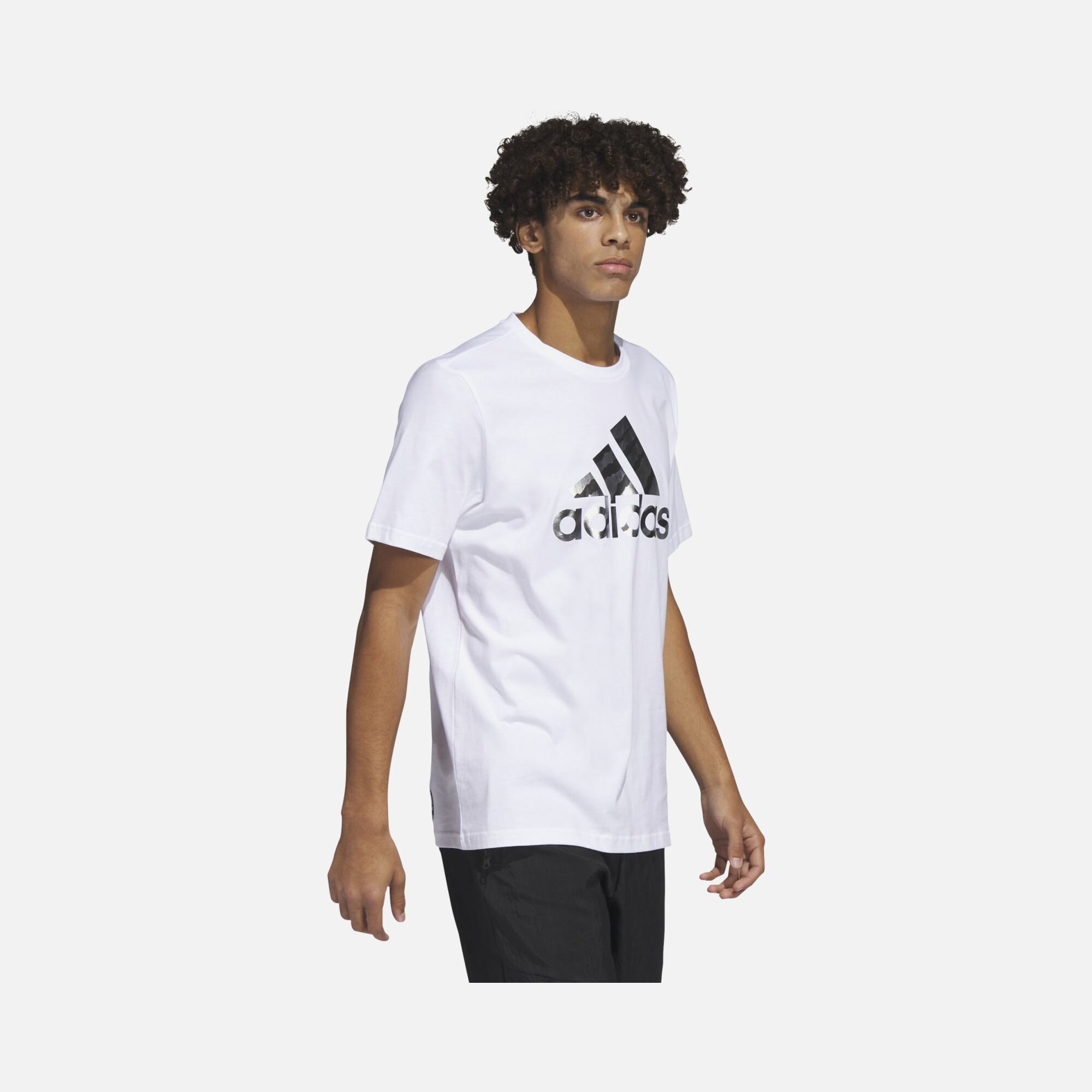 adidas Sportswear Power Logo Foil Short-Sleeve Erkek Tişört