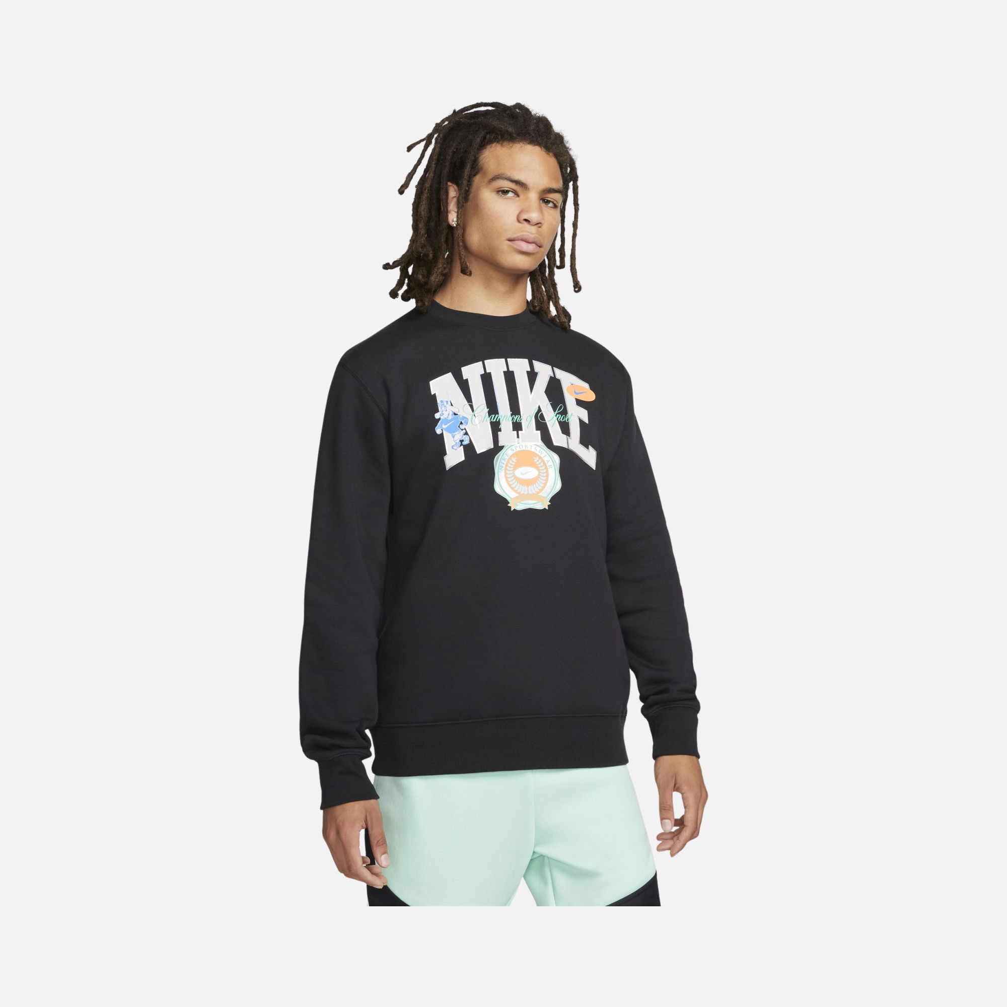 Nike Sportswear College Sports Graphic Fleece Erkek Sweatshirt