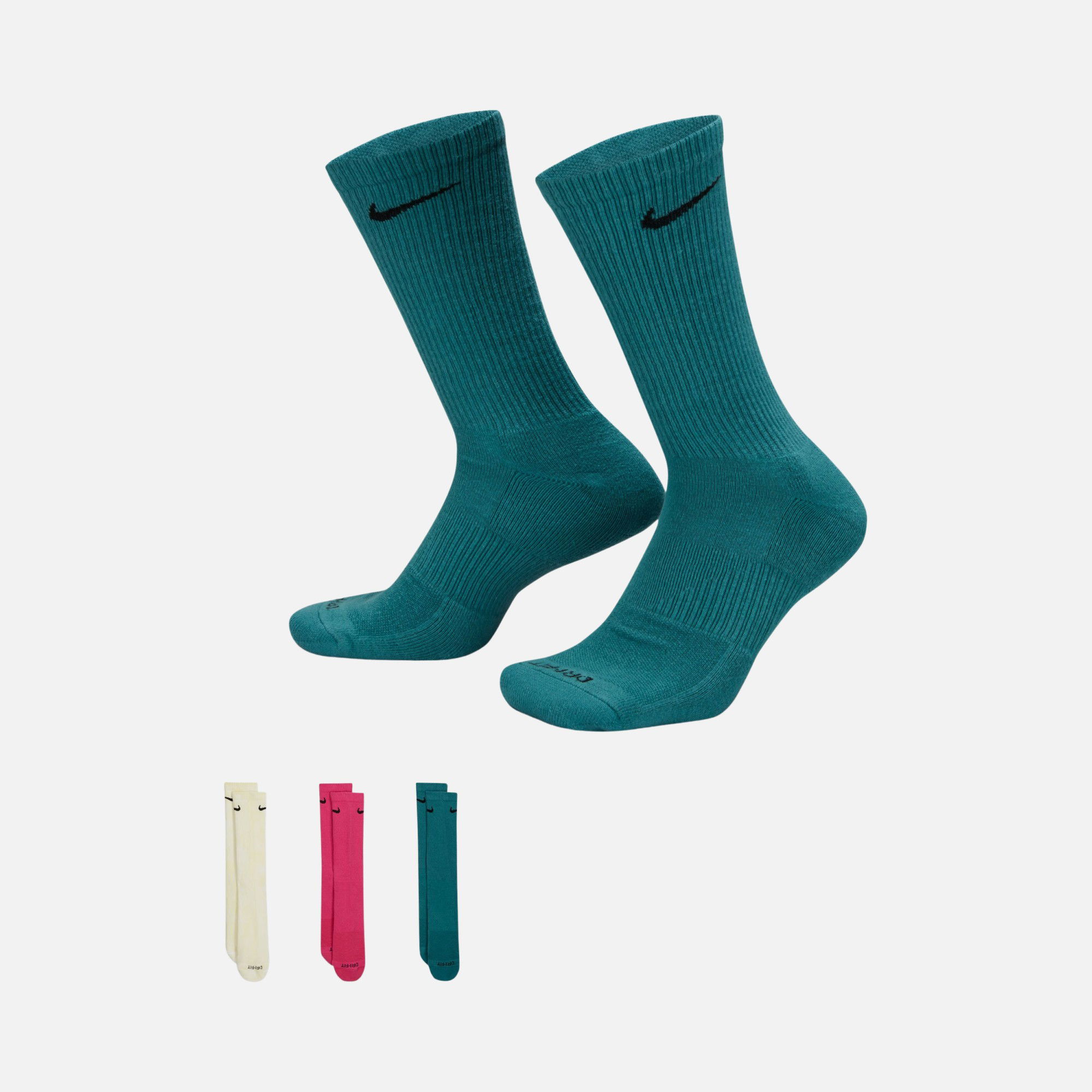 Nike Everyday Plus Cushioned Crew (3 Pairs) Unisex Çorap