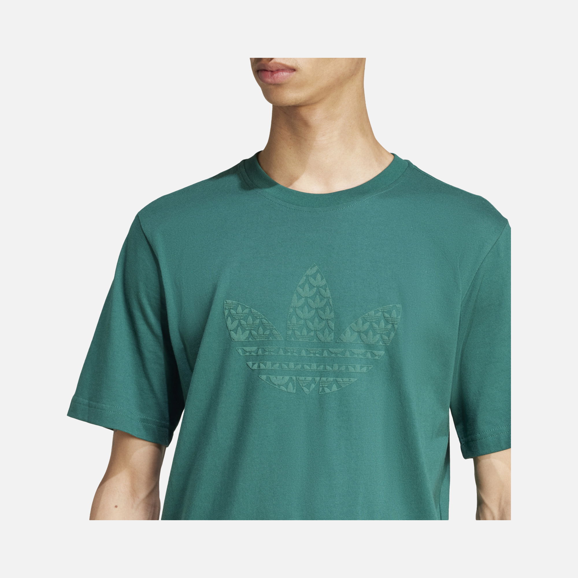 adidas Originals Q12 Monogram Toned Trefoils Graphics Short-Sleeve Erkek Tişört