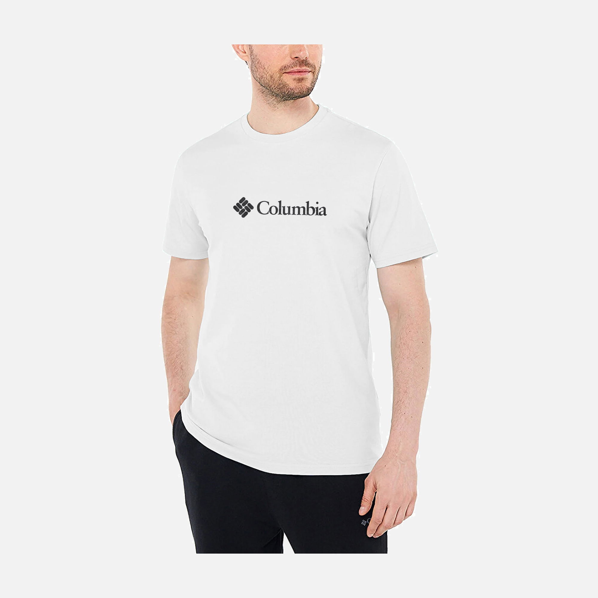 Columbia CSC Basic Big Logo Brushed Short-Sleeve Erkek Tişört