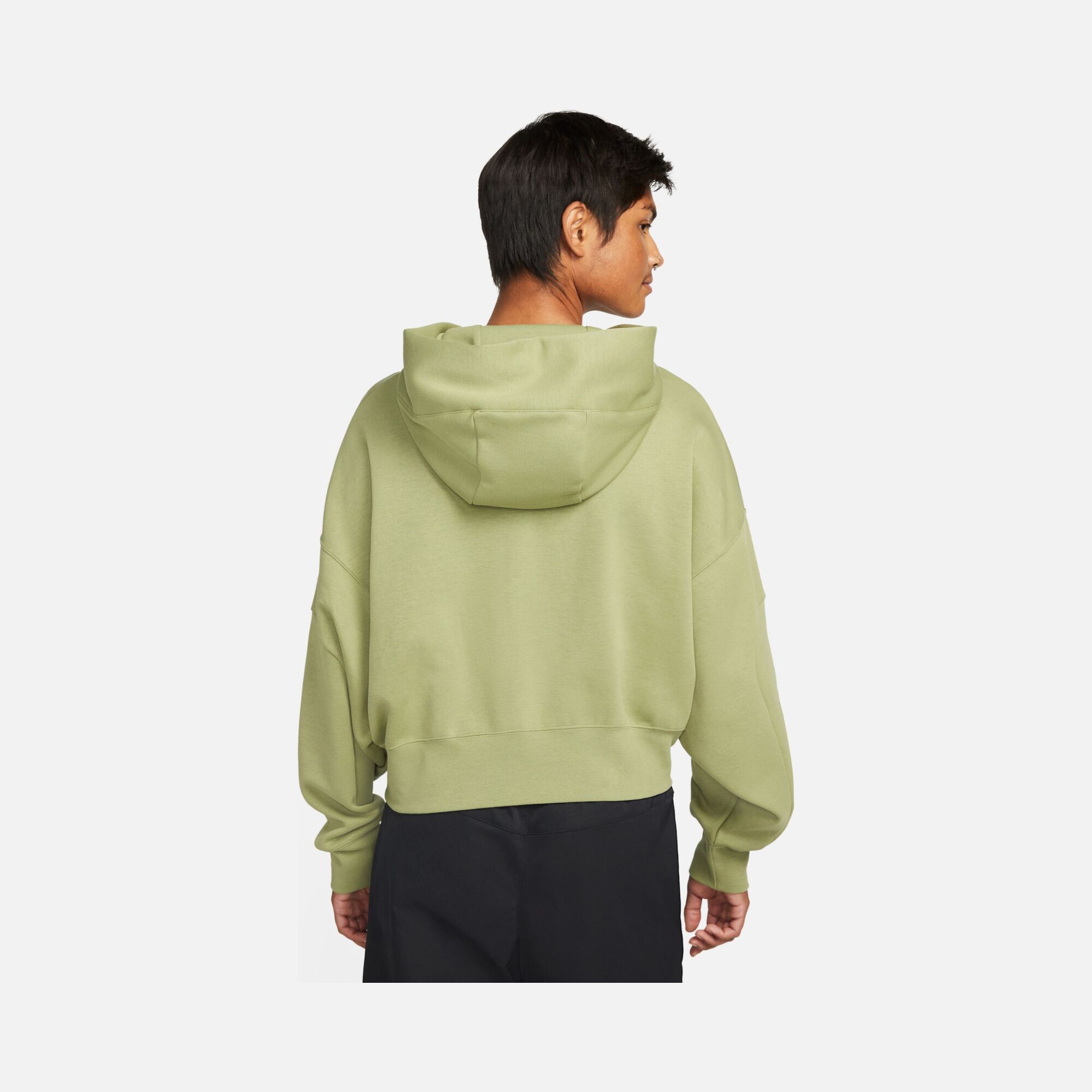 Nike Sportswear Tech Fleece Over-Oversized Crop Pullover Hoodie Kadın Sweatshirt