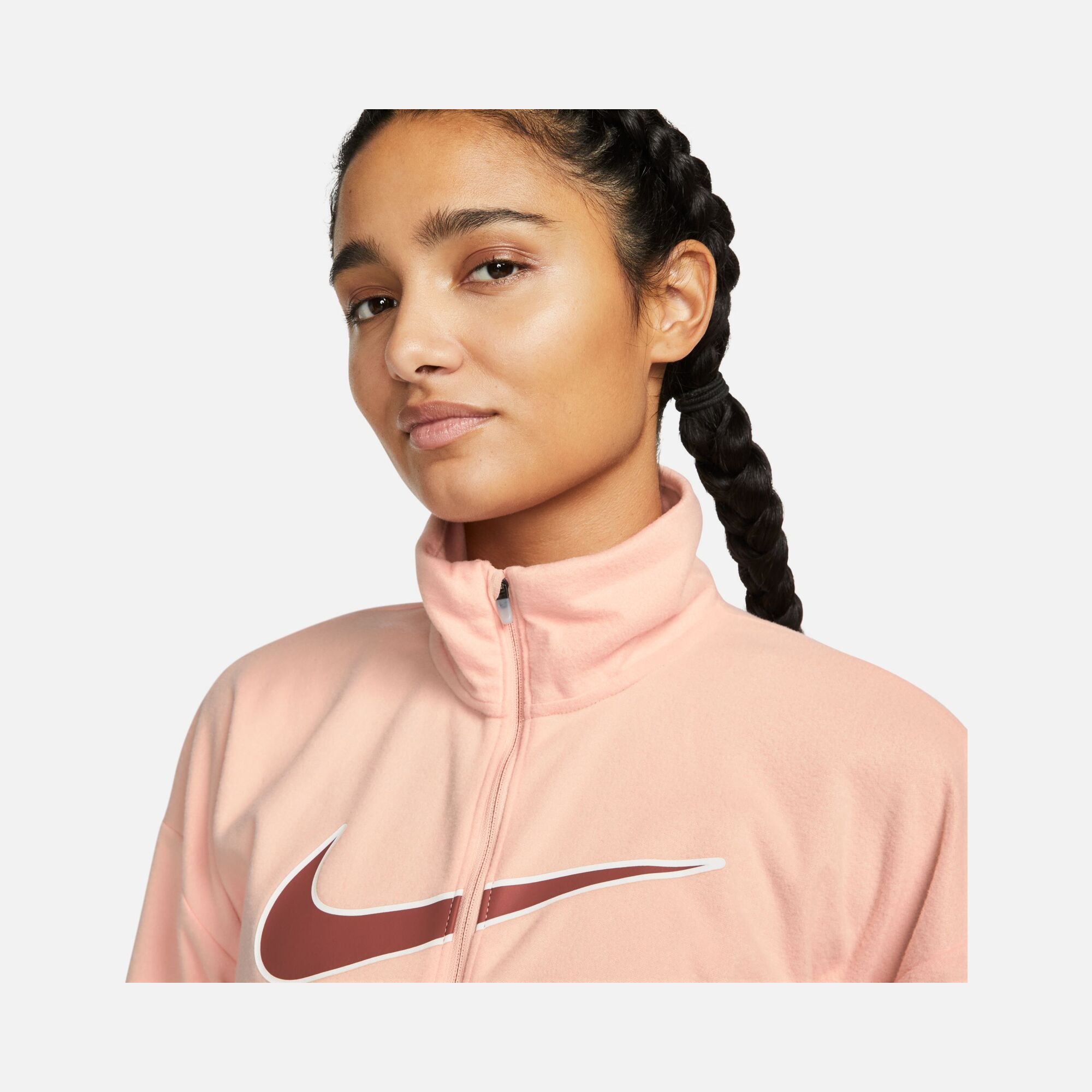 Nike Dri-Fit Swoosh Graphic Running Full-Zip Kadın Ceket