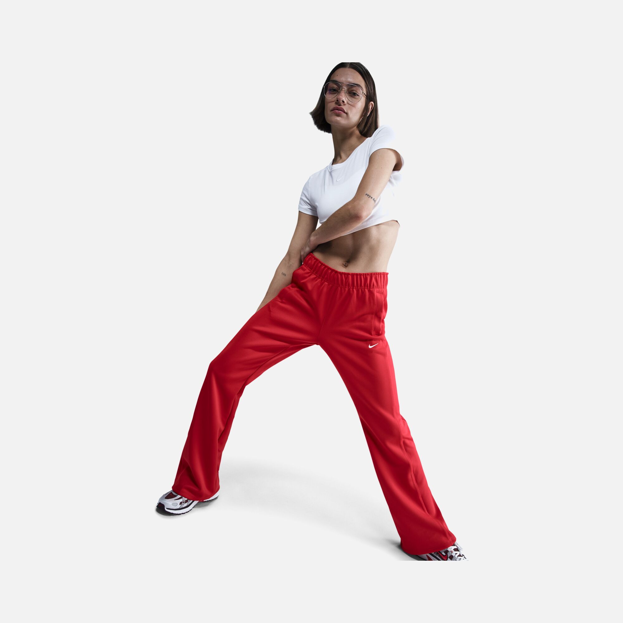 Nike Sportswear Essentials Windrunner Mid-Rise Slim Poly Knit Kadın Eşofman Altı