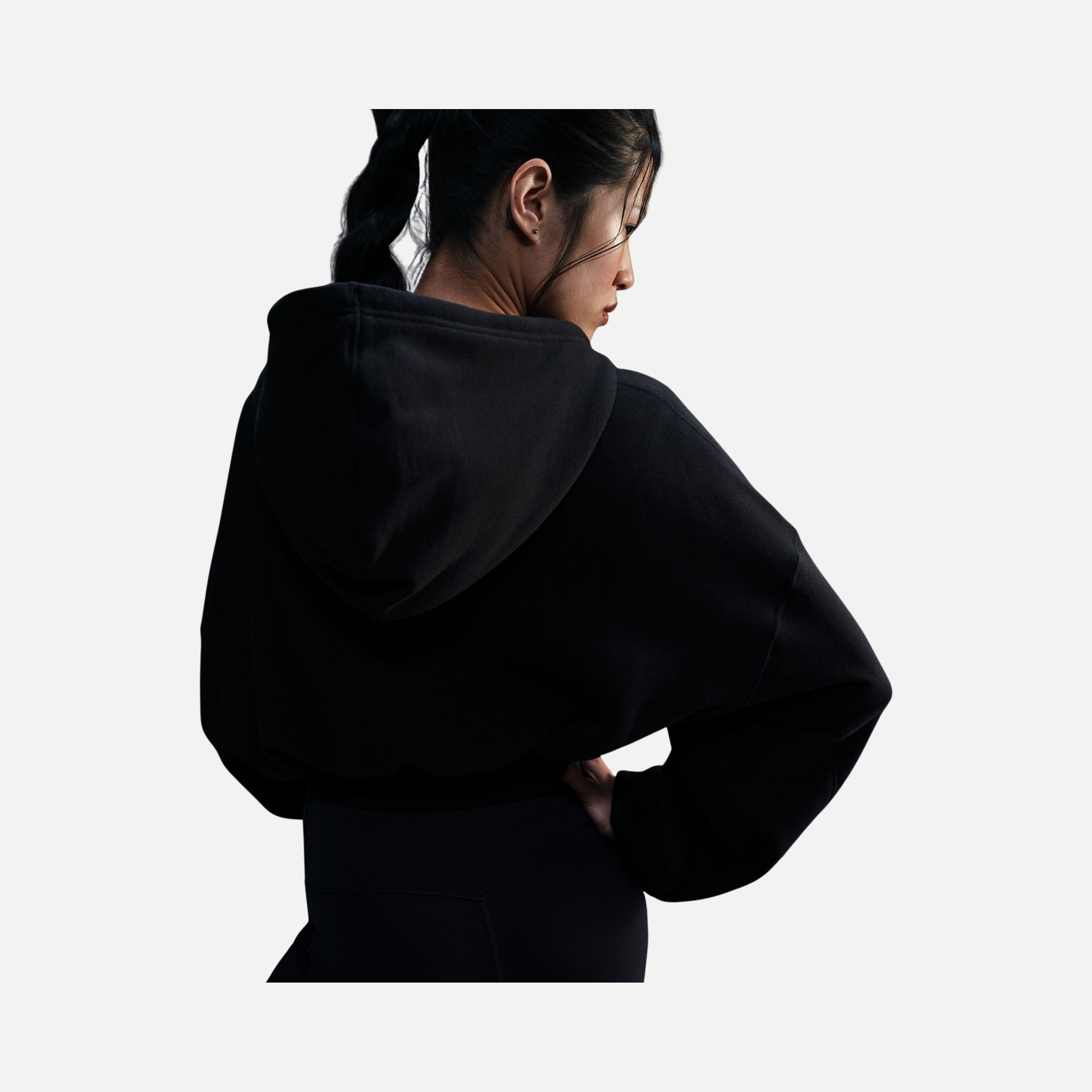 Nike Sportswear Oversized Cropped French Terry Pullover Hoodie Kadın Sweatshirt