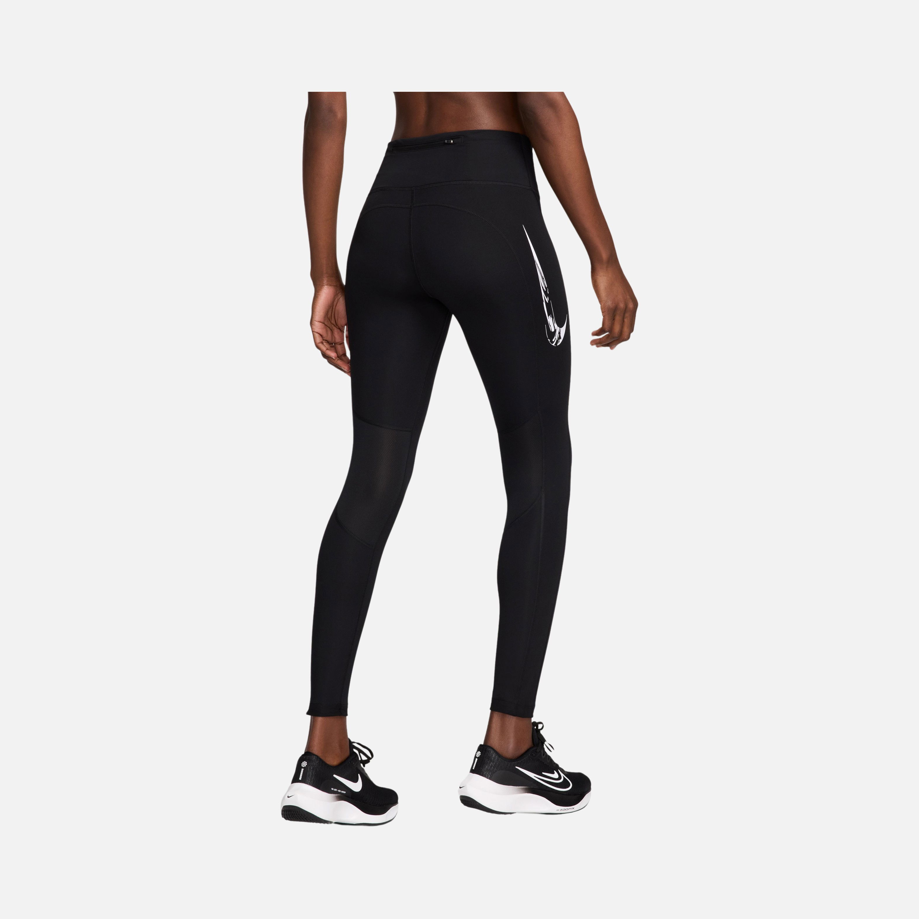 Nike Dri-Fit Fast Swoosh Mid-Rise 7/8 Running Kadın Tayt