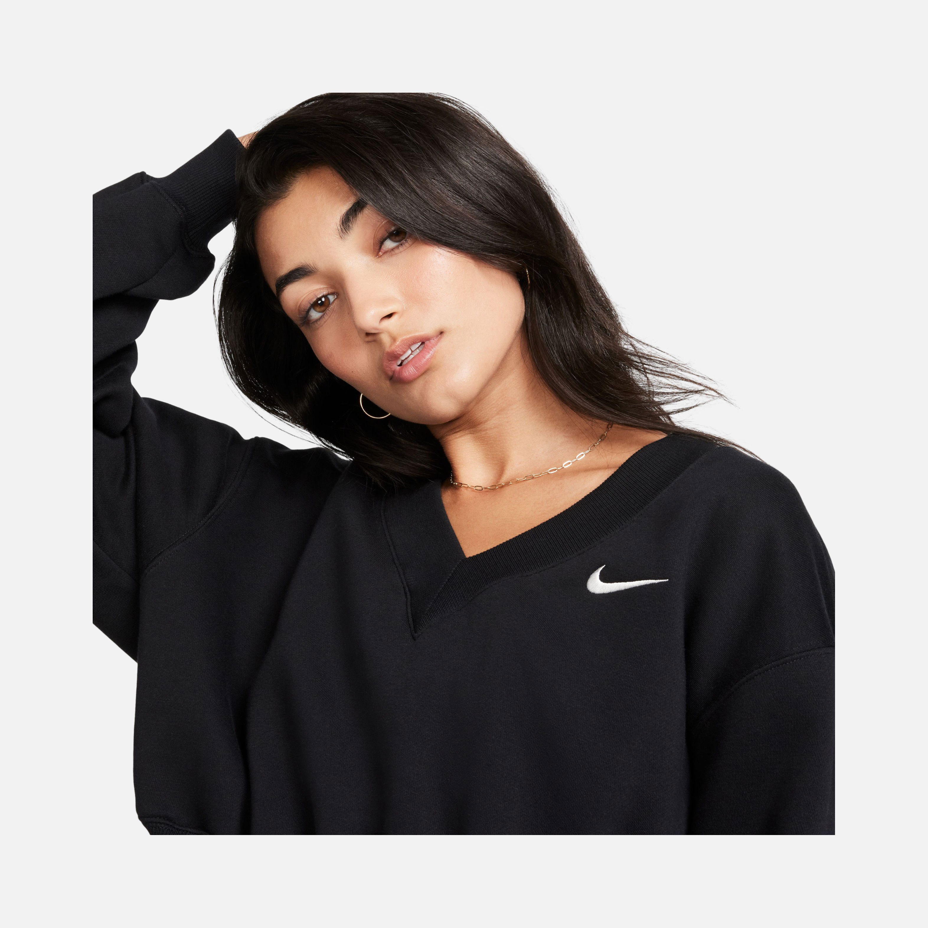 Nike Sportswear Phoenix Fleece Cropped V-Neck  Kadın Sweatshirt