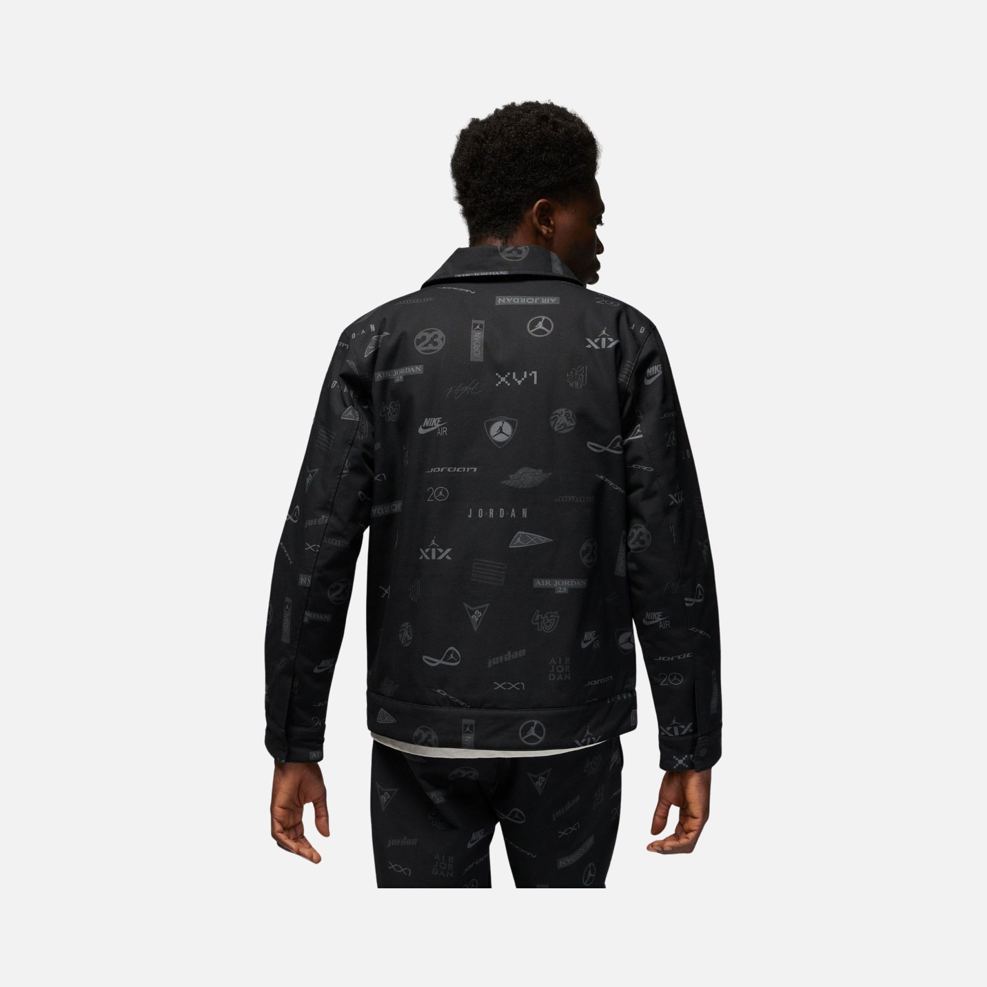 Nike Jordan Flight Heritage Allover OW Lined Full-Zip Erkek Ceket