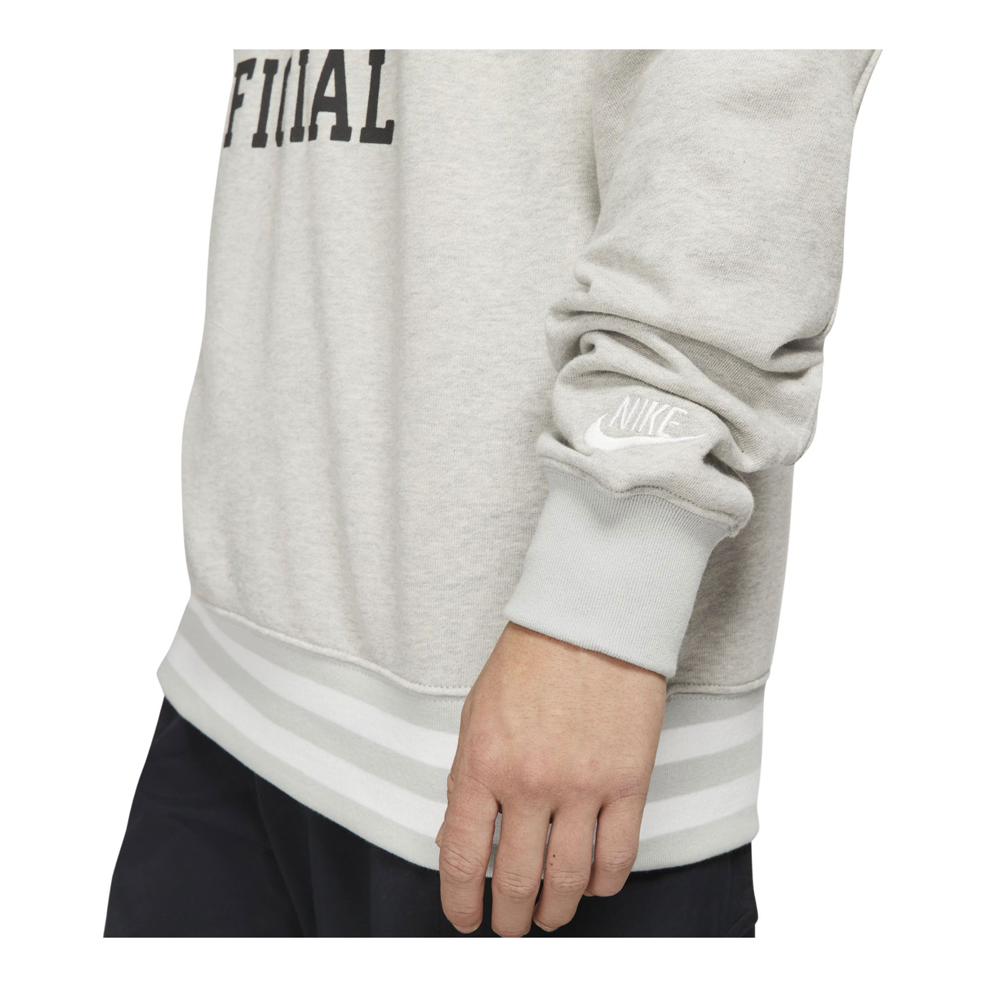 Nike Sportswear Doubled-Up Print French Terry Pullover Hoodie Erkek Sweatshirt