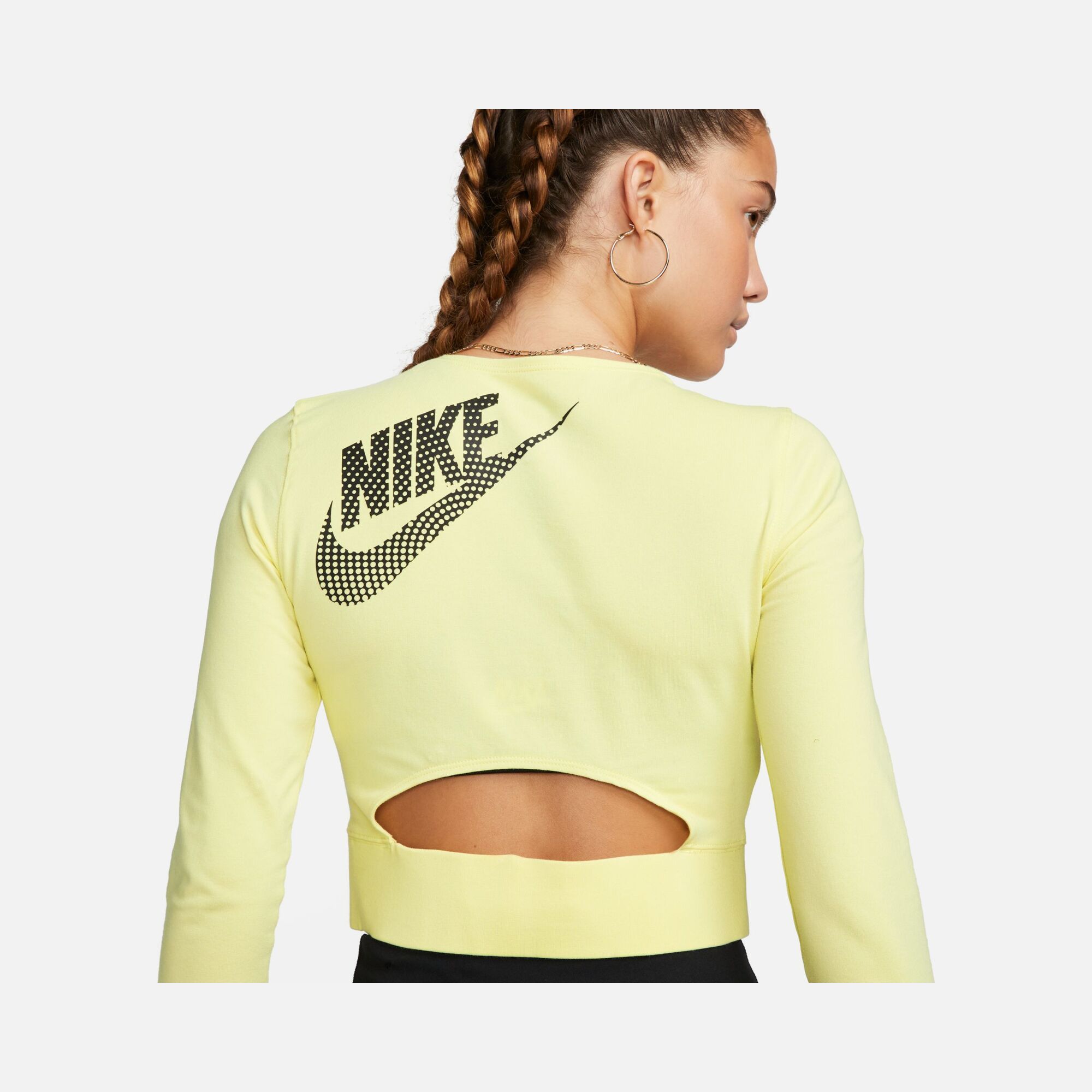 Nike Sportswear Gel-Dance Cropped Long-Sleeve Kadın Tişört
