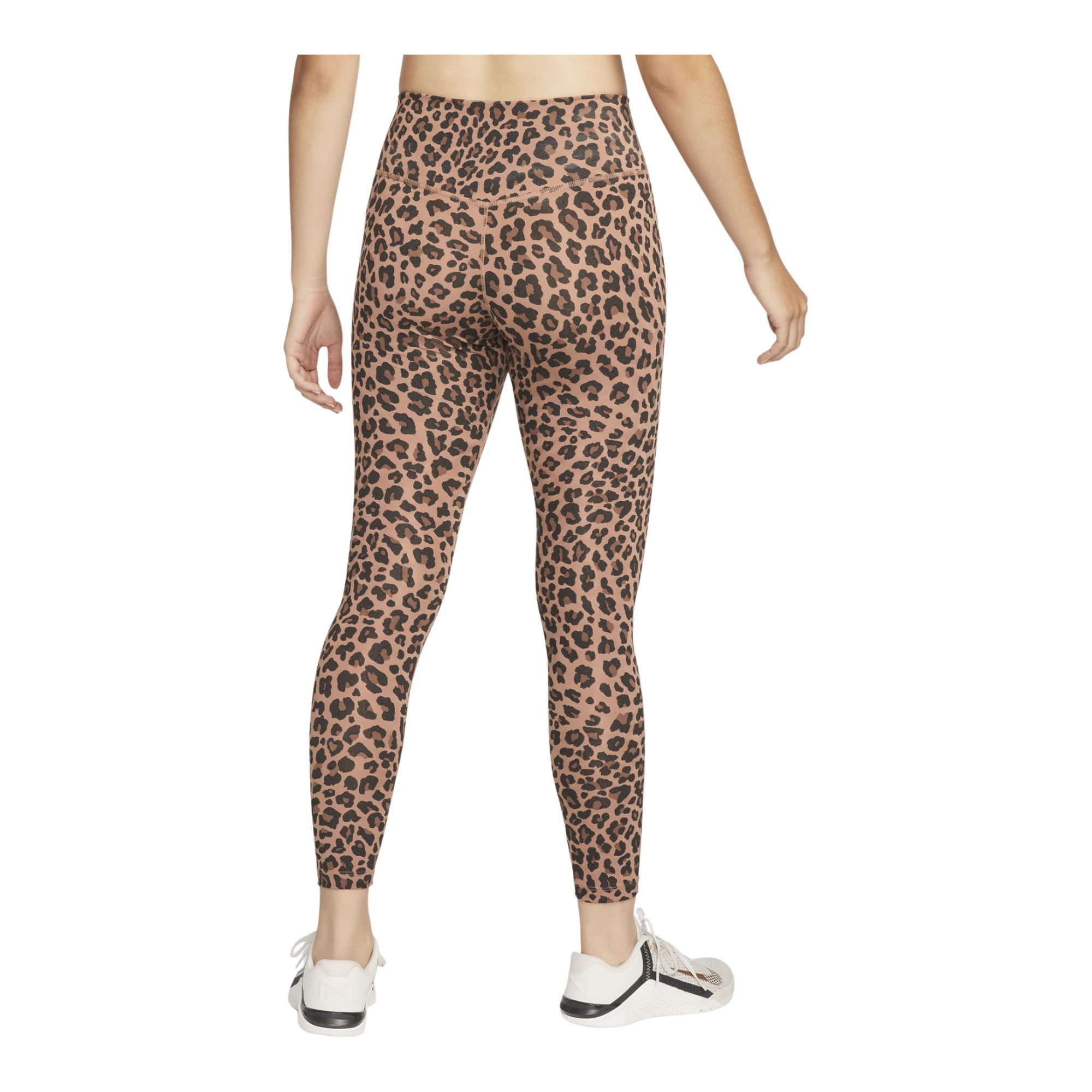 Nike Dri-Fit One Mid-Rise Leopard Printed Training Kadın Tayt