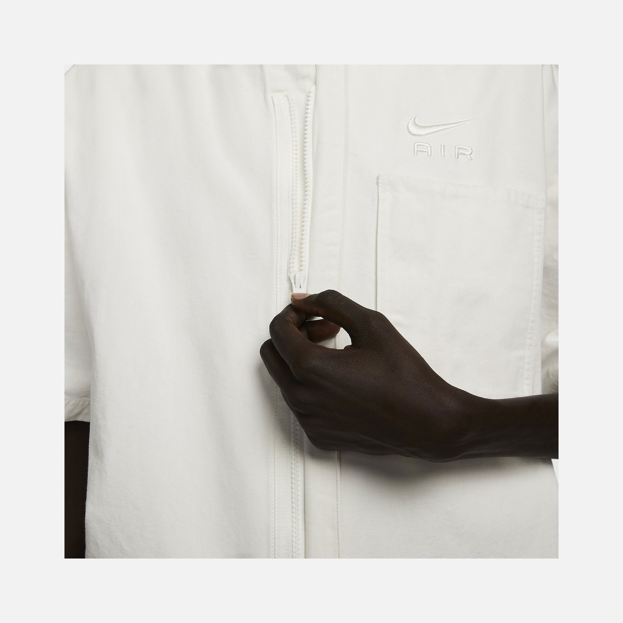 Nike Sportswear Air Woven Over Full-Zip Short-Sleeve Erkek Gömlek