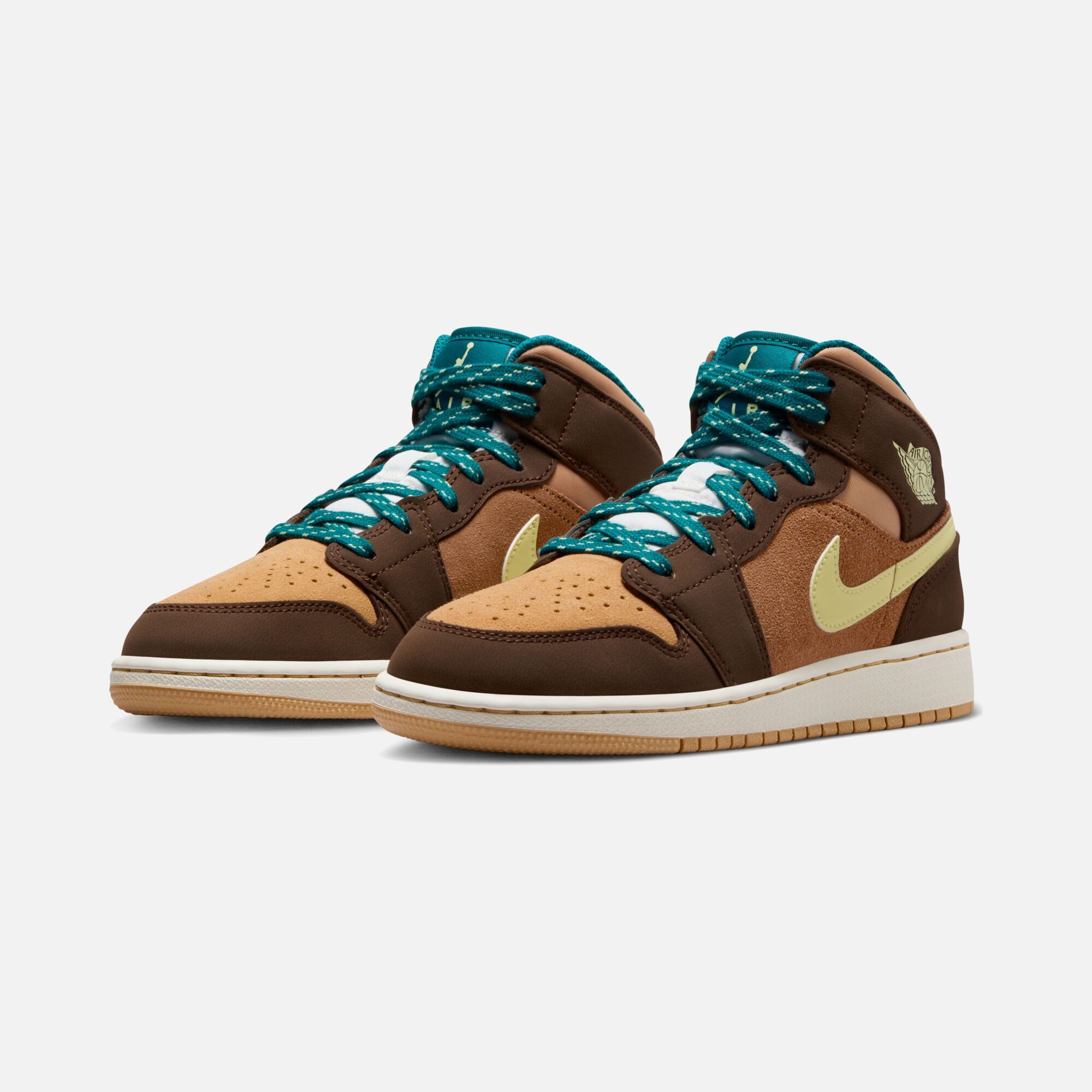 Nike Air Jordan 1 Mid SE ''Suede & Leather Details'' (GS) Spor Ayakkabı