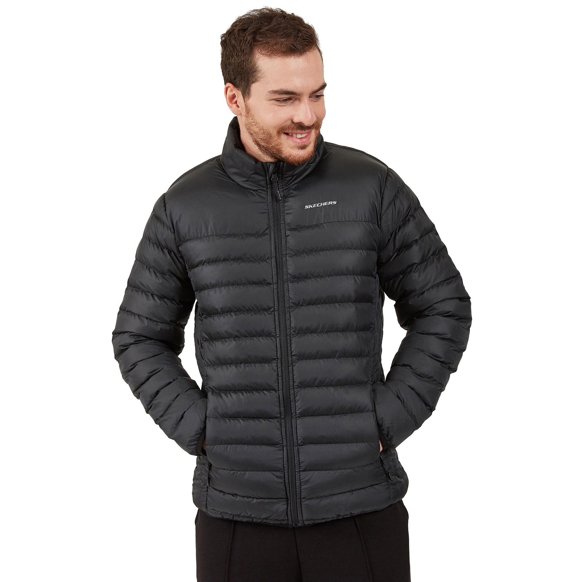 Skechers Essential Turtle Neck Full-Zip Erkek Mont