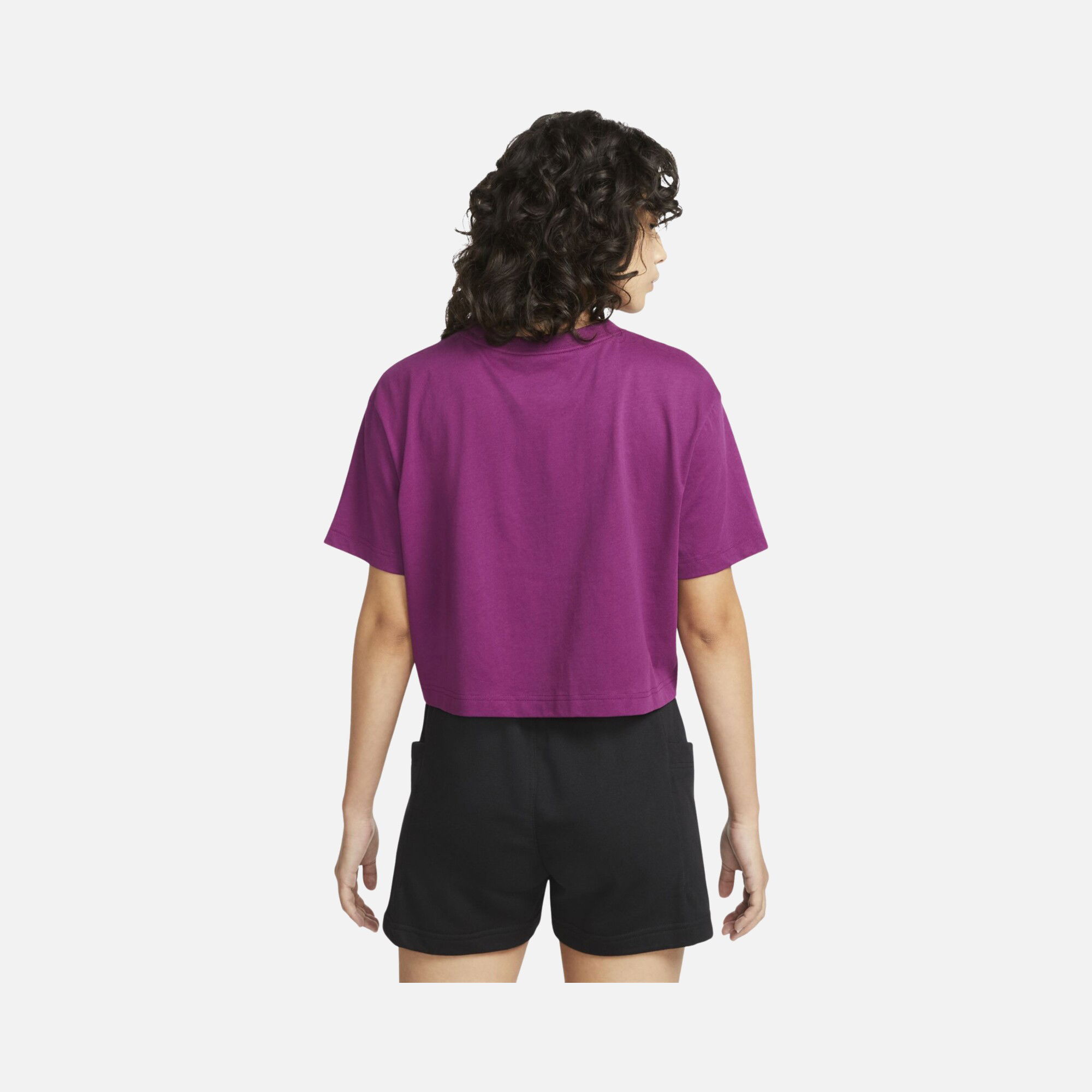 Nike Sportswear Essential Cropped Icon Futura Short-Sleeve Kadın Tişört