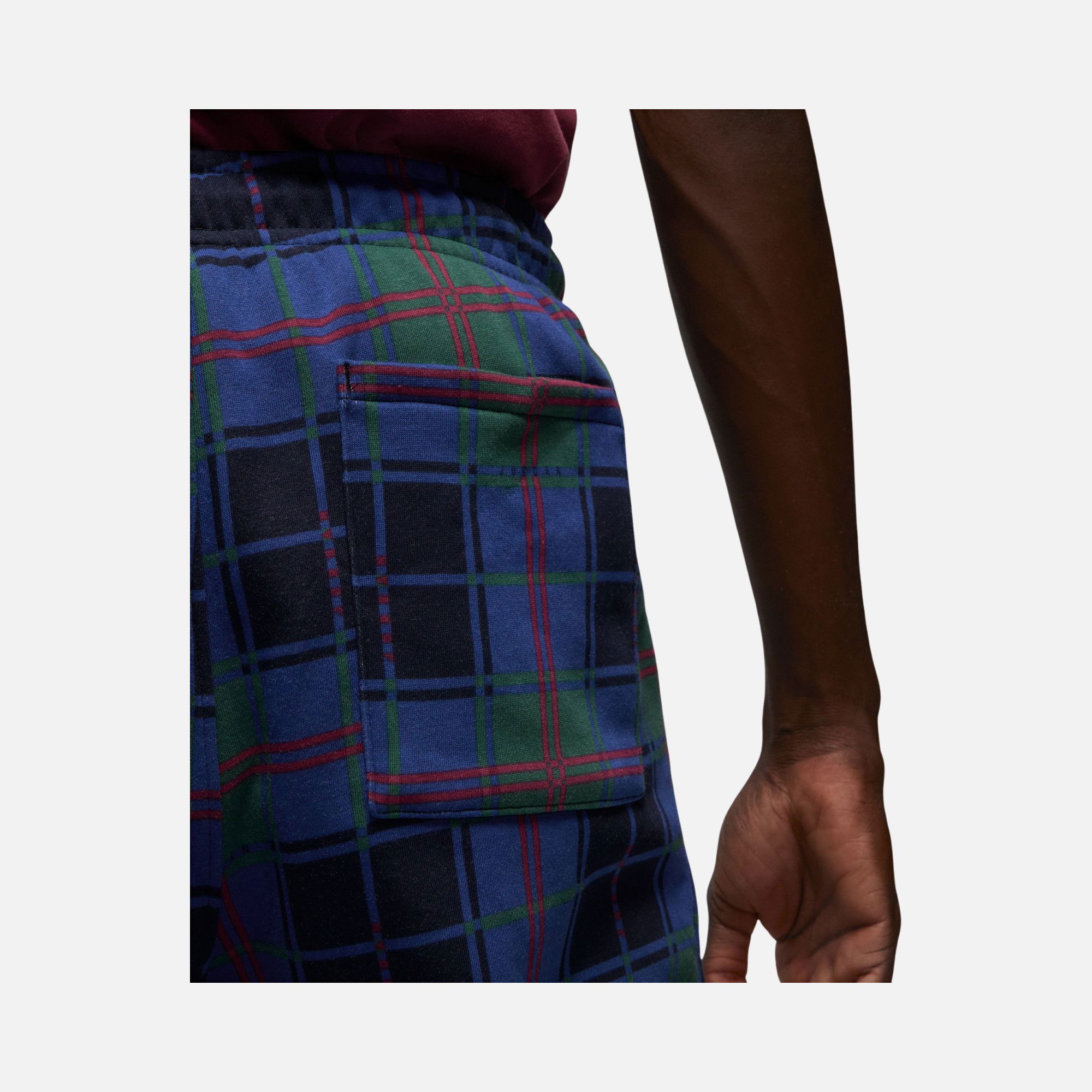 Nike Jordan Essential Flight Artist Series Plaid Fleece Erkek Eşofman Altı